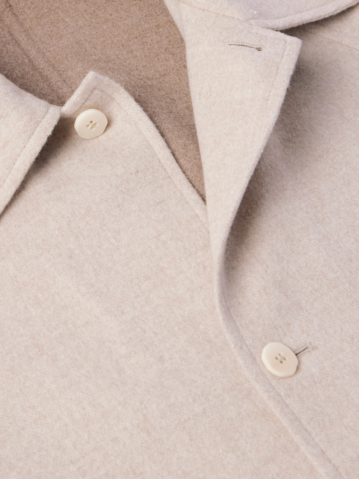 Shop Stòffa Double-faced Wool Overcoat In Neutrals