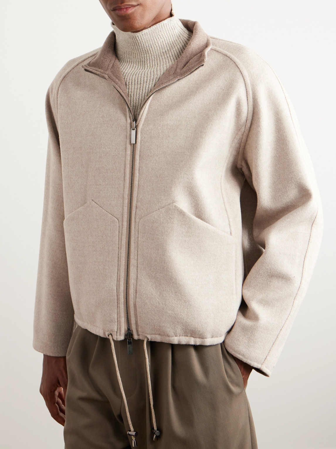  Stòffa - Reversible Brushed-wool Jacket - Men - Brown - It 52 