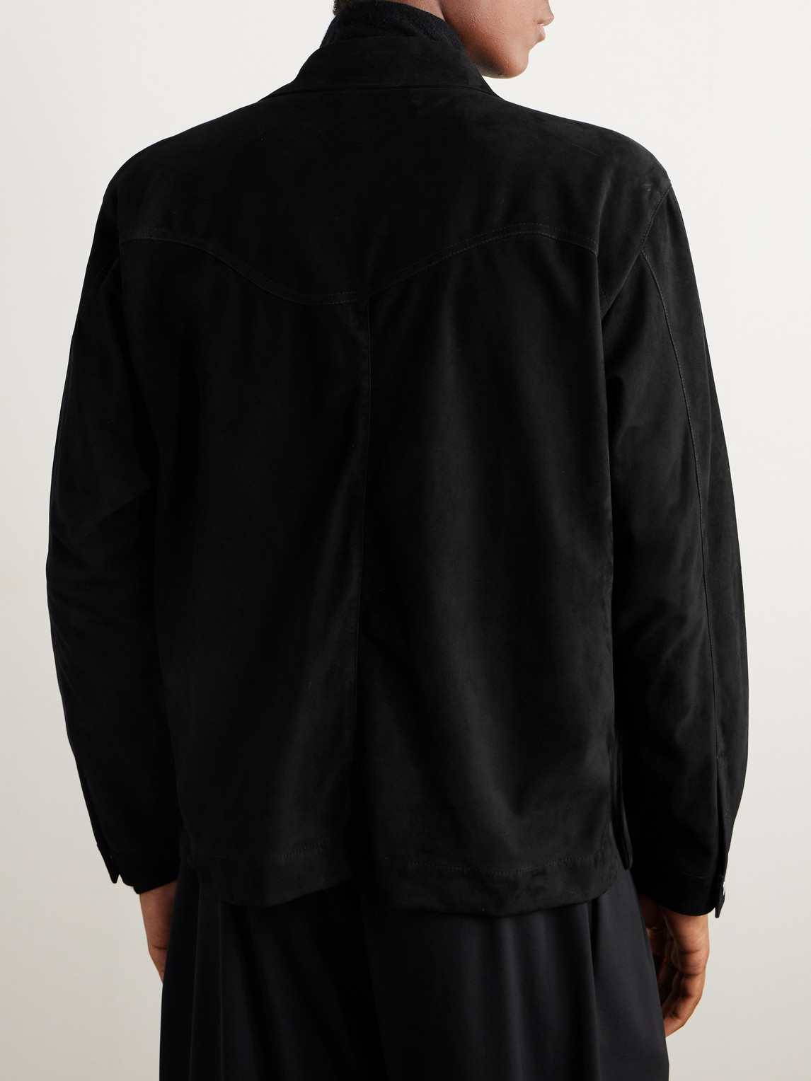  Stòffa - Suede Blouson Jacket - Men - Black - It 48 