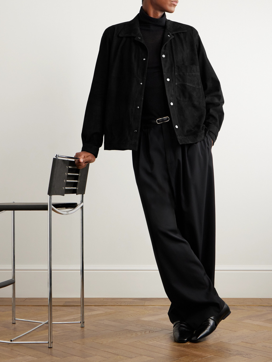 Stòffa - Suede Blouson Jacket