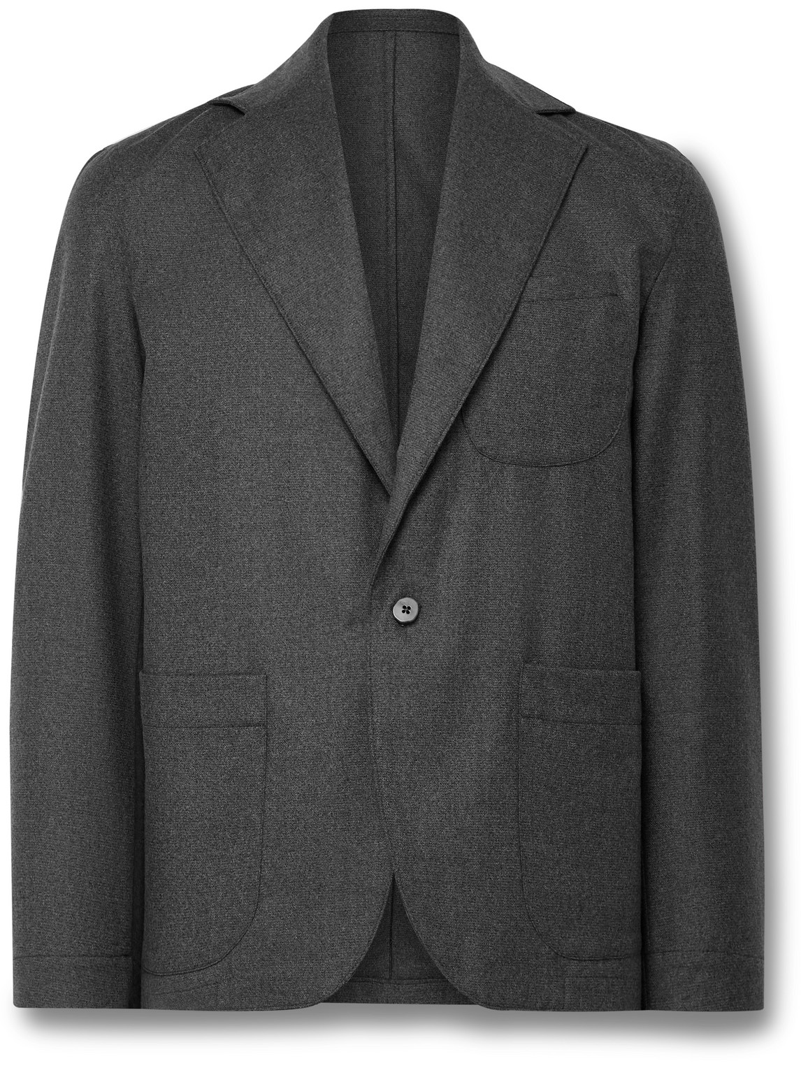 Stòffa Wool-flannel Suit Jacket In Gray