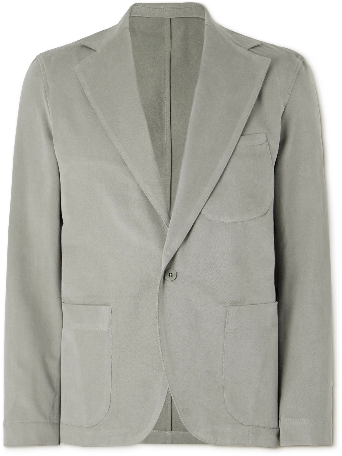 Stòffa Cotton-twill Suit Jacket In Green