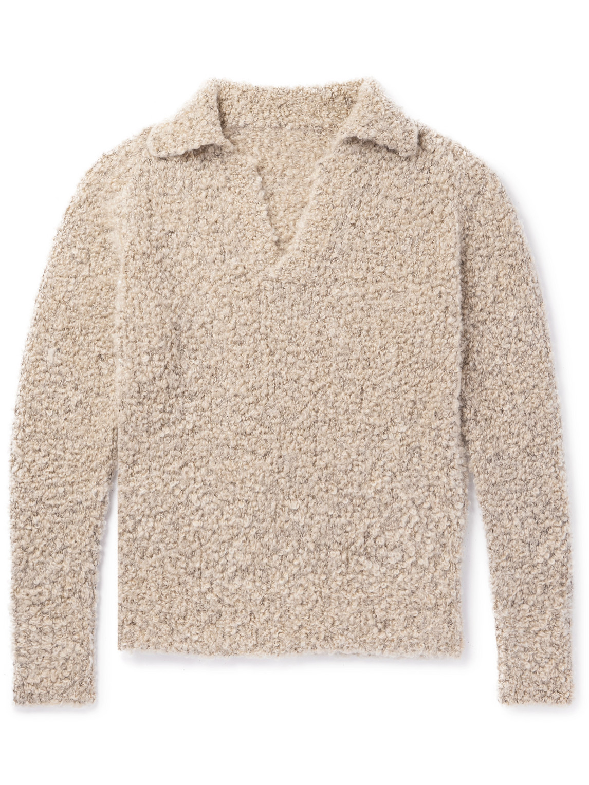 Stòffa Mohair, Wool And Silk-blend Sweater In Neutrals