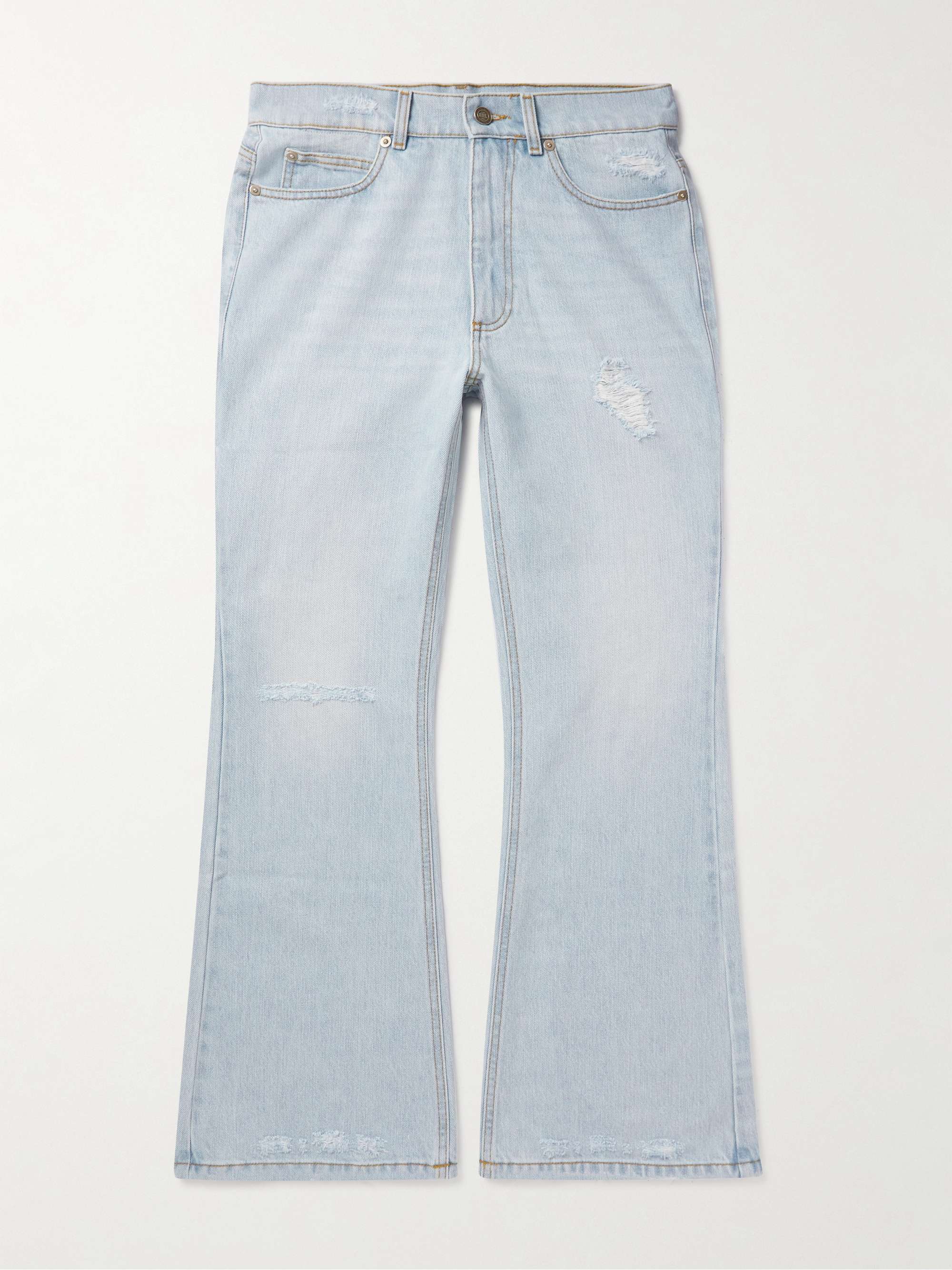 ERL Flared Distressed Jeans for Men | MR PORTER