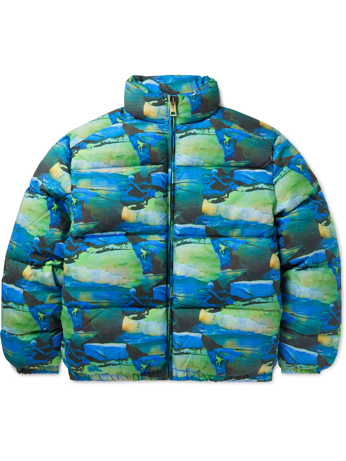 Erl Bedruckte Daunenjacke In Blue