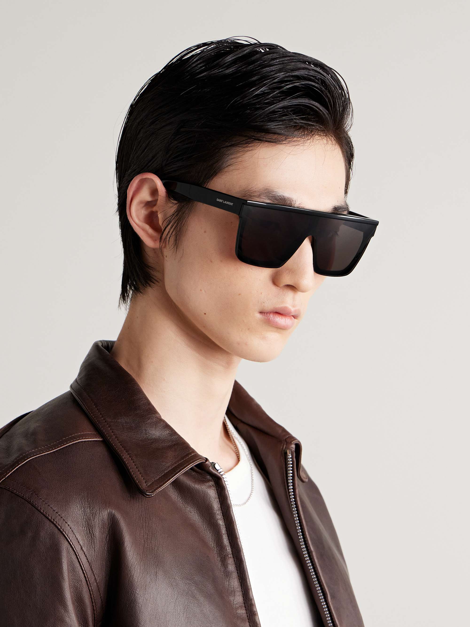 Square-Frame Acetate Sunglasses