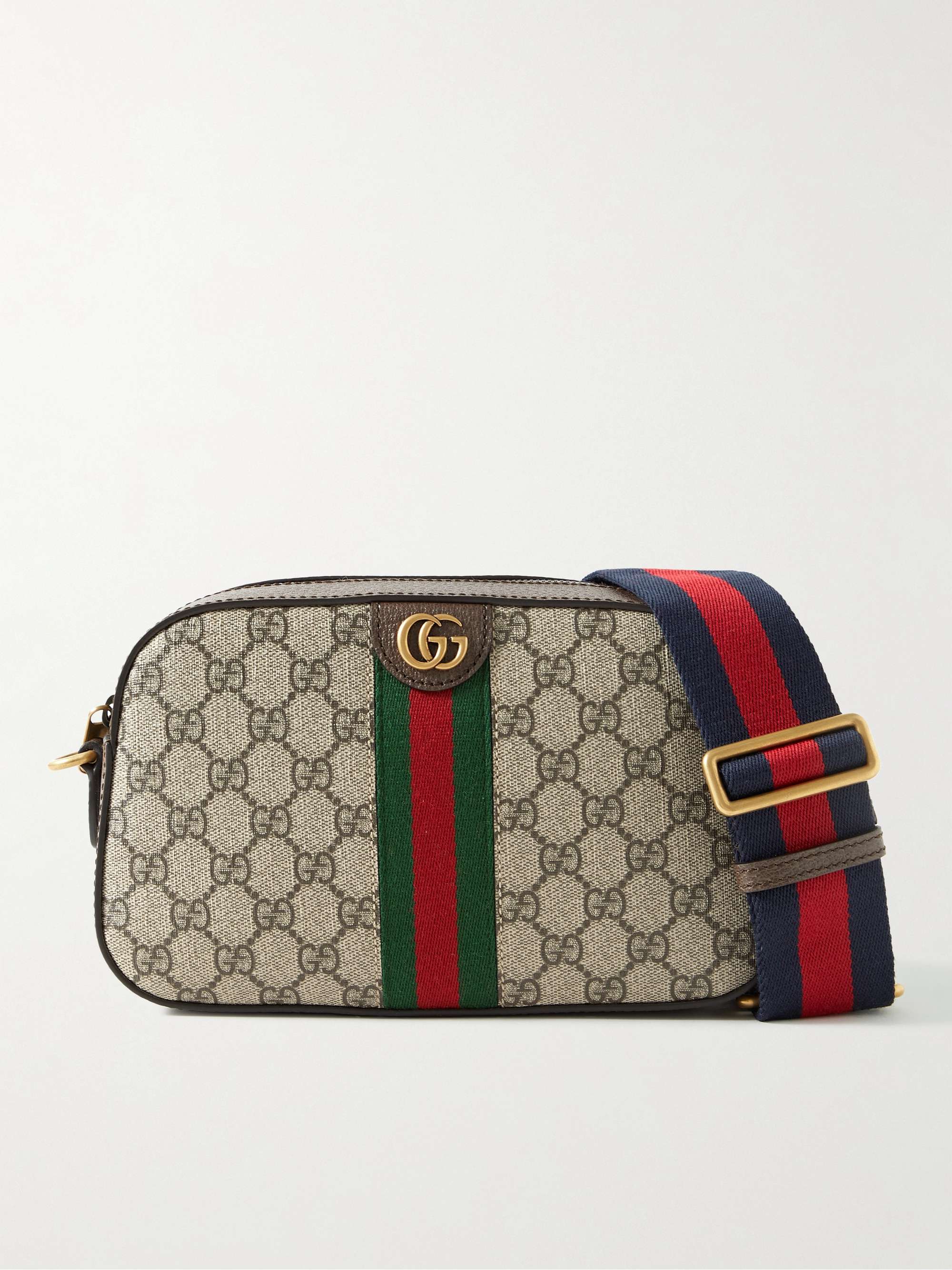 Jumbo GG medium messenger bag in black leather | GUCCI® US