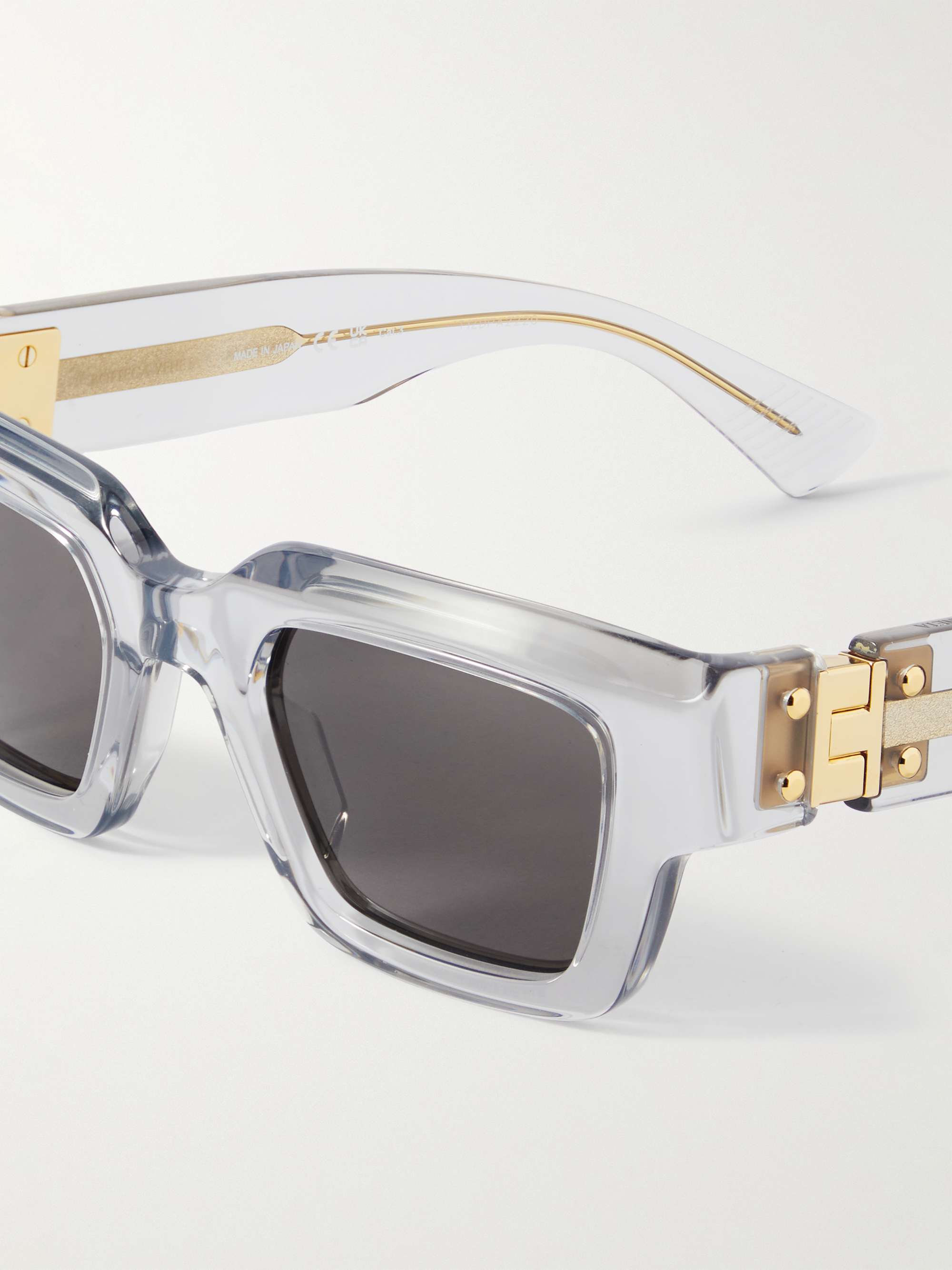 BOTTEGA VENETA EYEWEAR Rectangle-Frame Acetate Sunglasses
