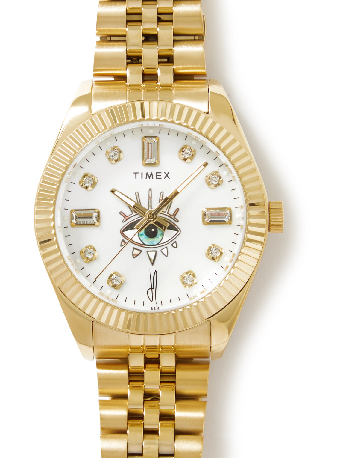 Timex Jacquie Aiche 36mm Gold-tone Crystal Watch