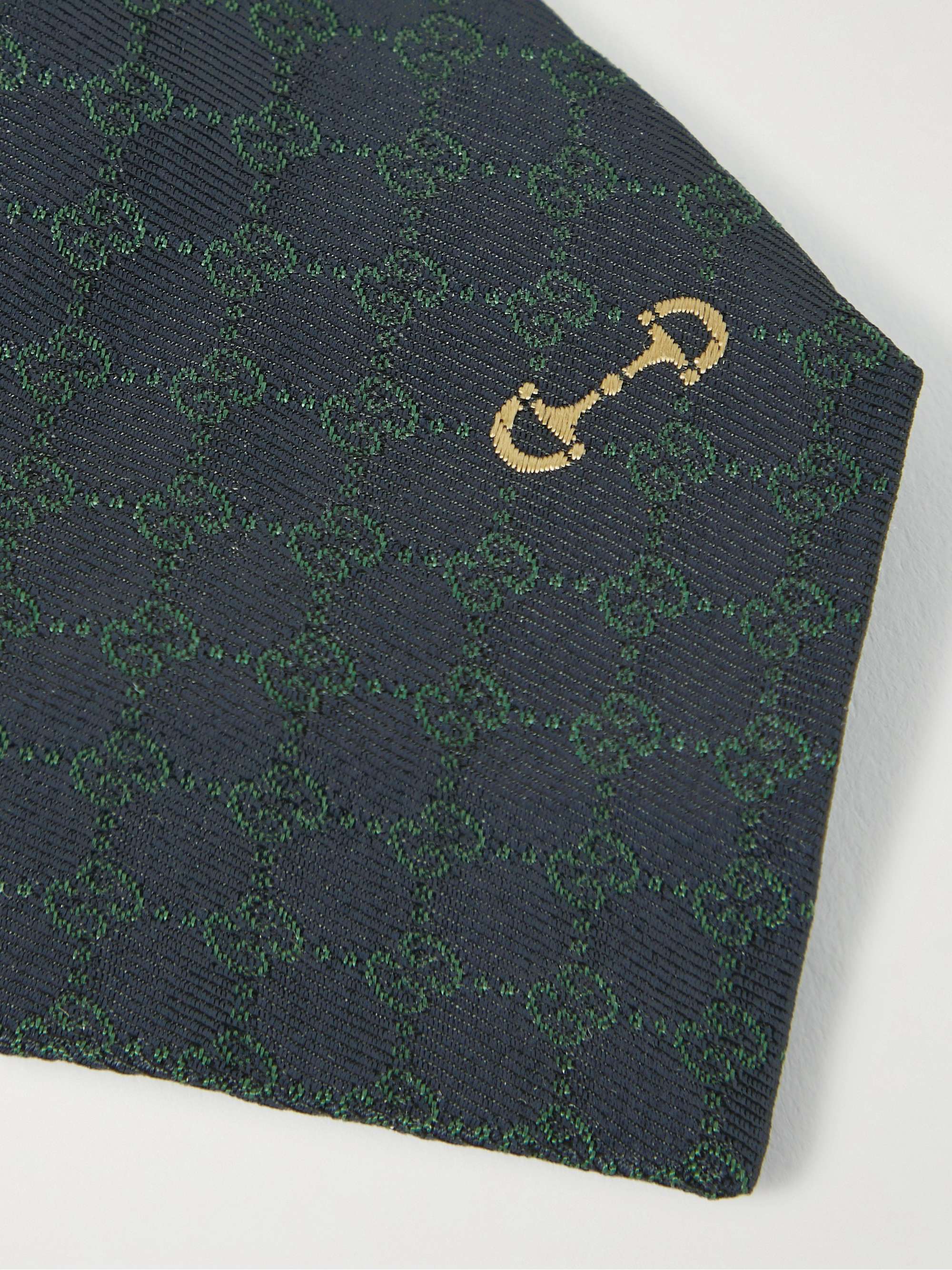 GUCCI 7cm Logo-Embroidered Silk-Jacquard Tie