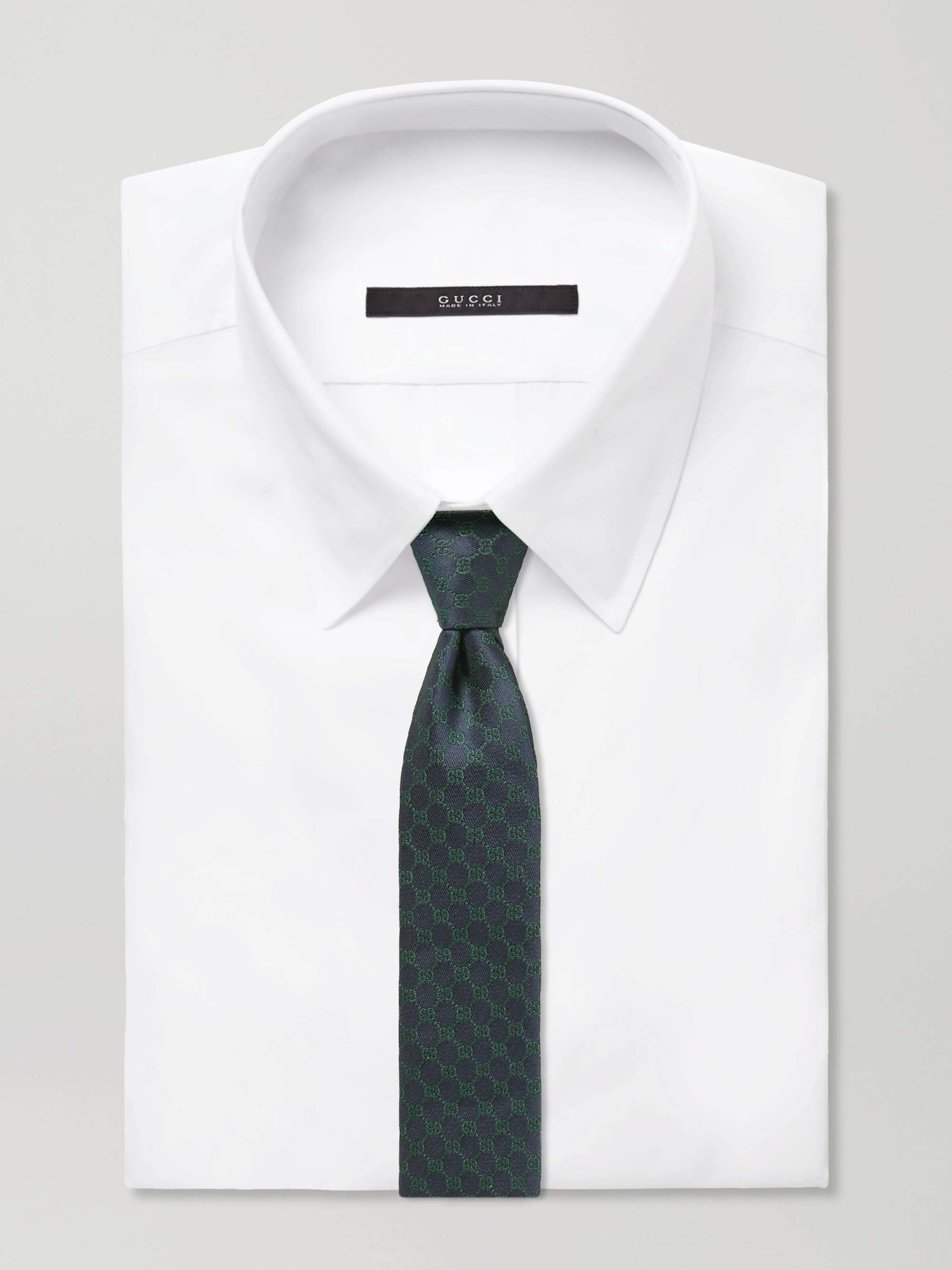 GUCCI 7cm Logo-Embroidered Silk-Jacquard Tie