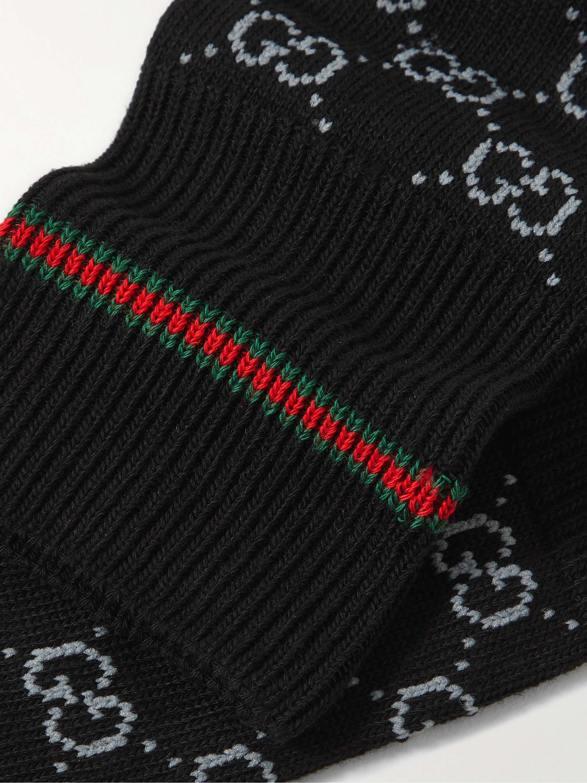 GUCCI LogoJacquard CottonBlend Socks for Men MR PORTER