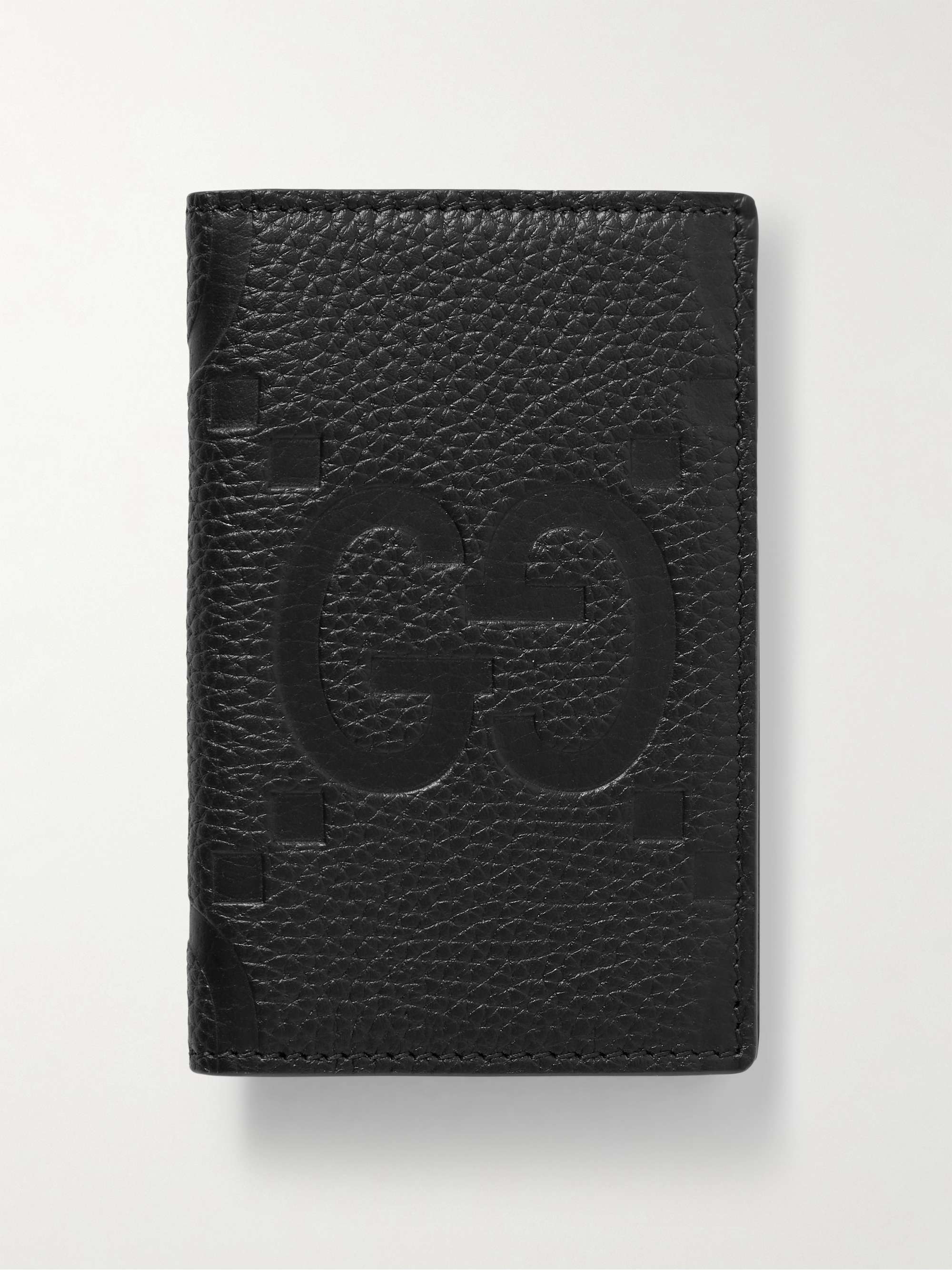 Gucci Men's Jumbo GG Leather Card Case