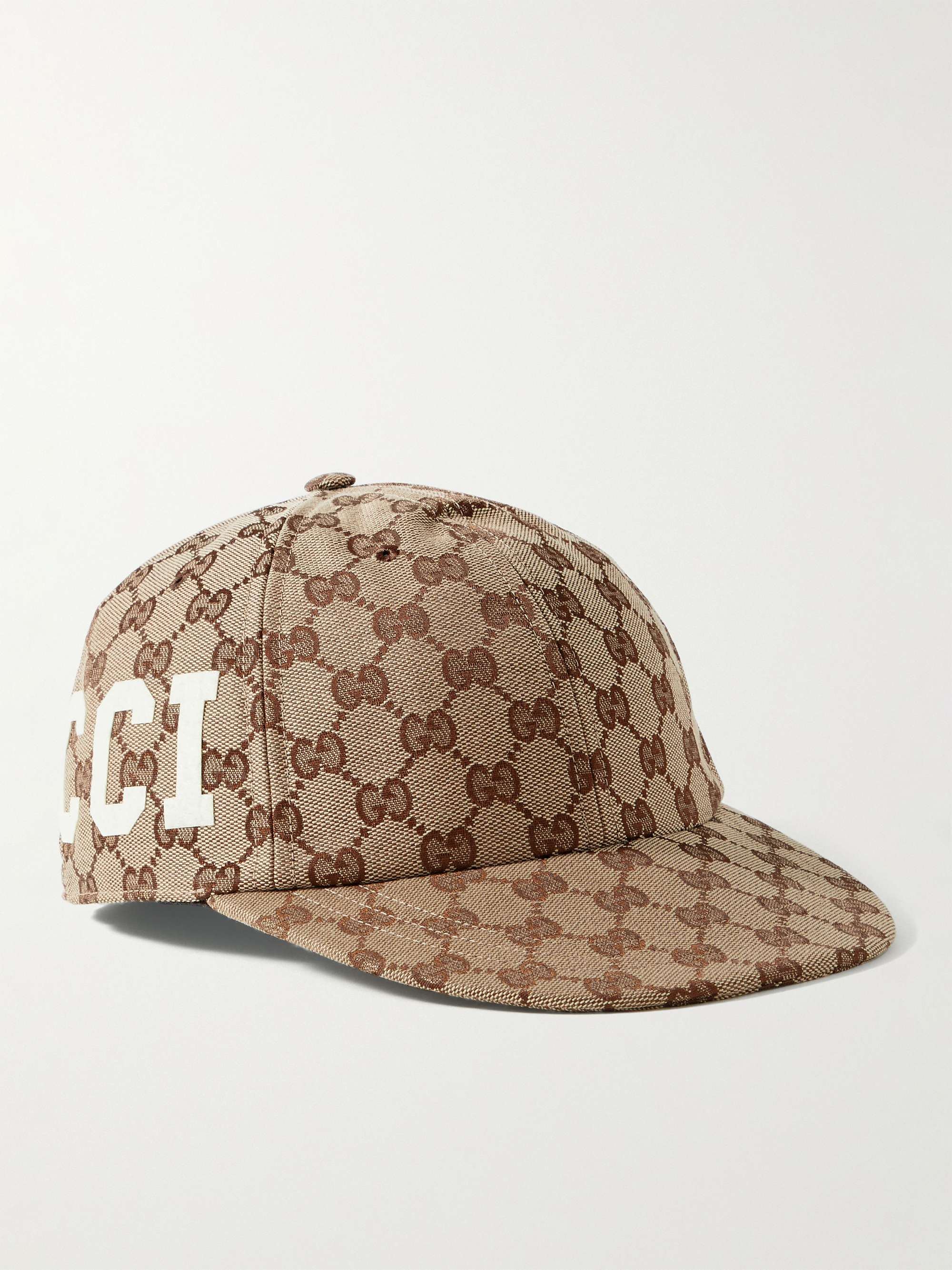 GUCCI GG Cotton Canvas Baseball Hat, Size XS, Beige