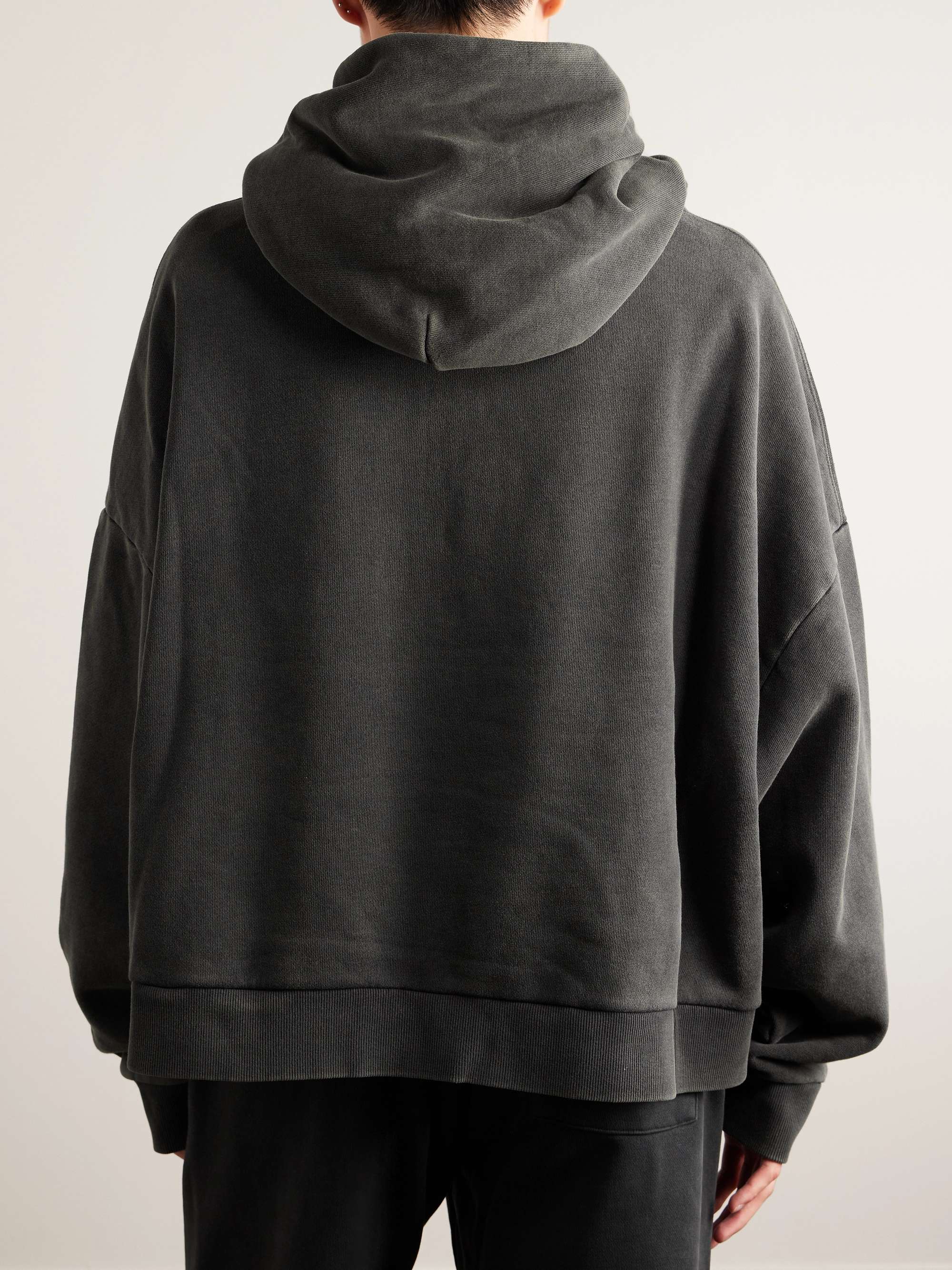 ENTIRE STUDIOS Enzyme-Washed Cotton-Jersey Hoodie for Men | MR PORTER