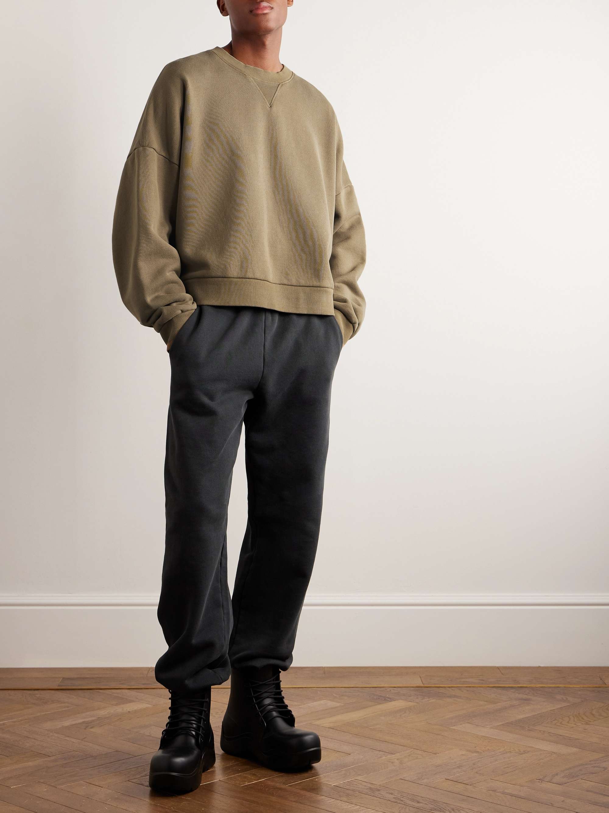 ENTIRE STUDIOS Enzyme-Washed Cotton-Jersey Sweatshirt for Men | MR PORTER