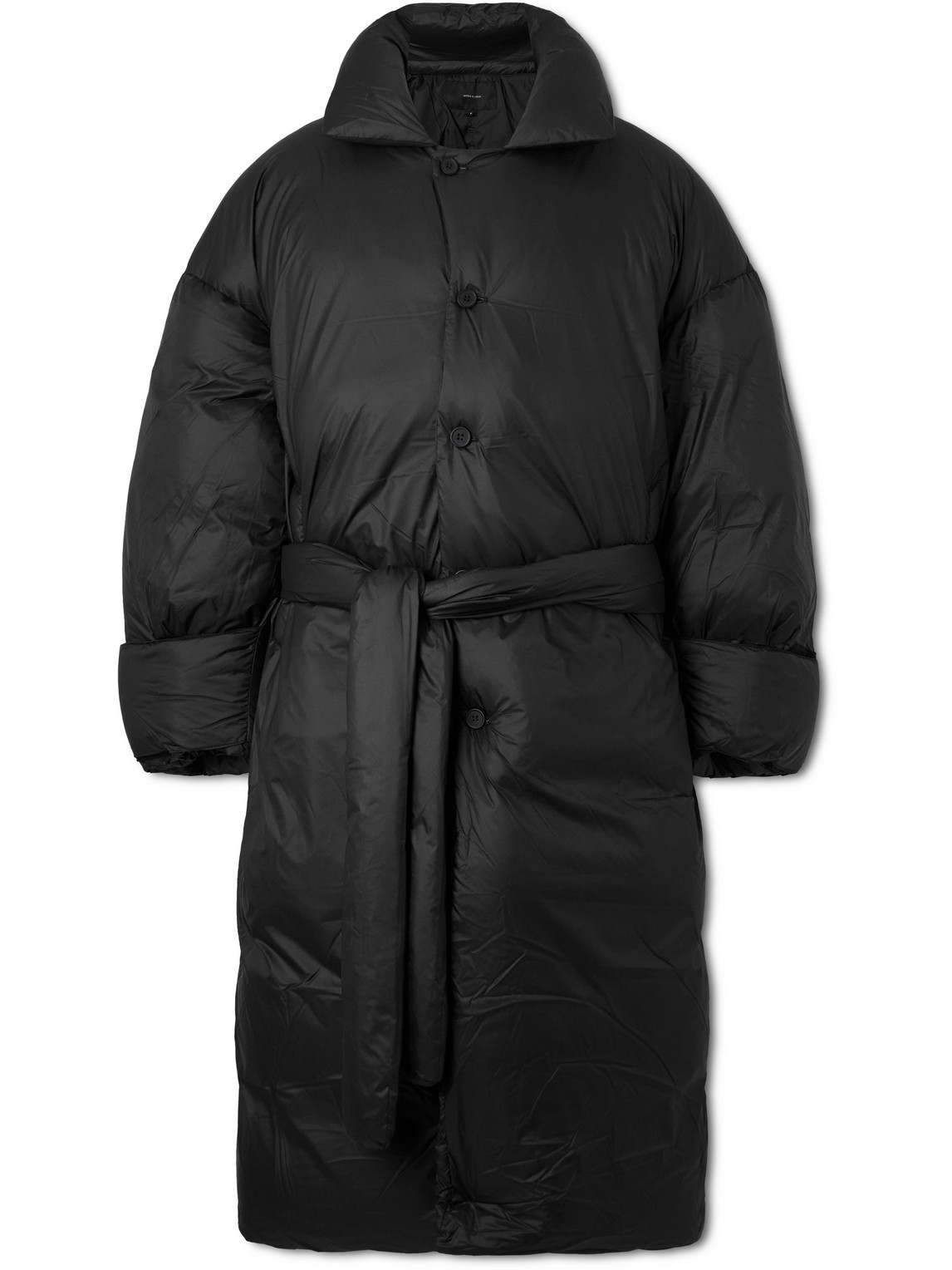 ENTIRE STUDIOS RBI BELTED PADDED SHELL DOWN COAT
