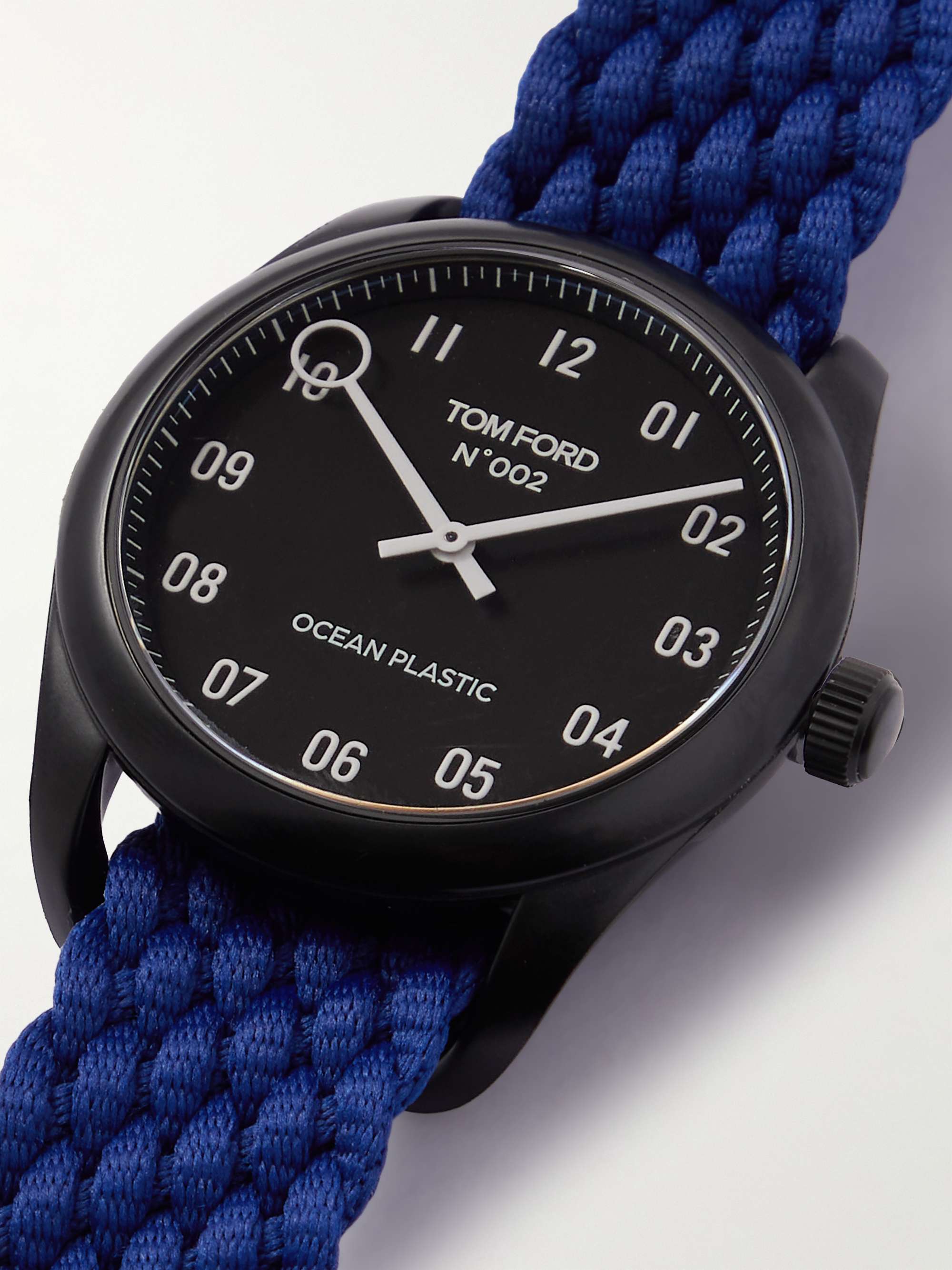 TOM FORD TIMEPIECES 002 40mm Ocean Plastic and Recycled-Canvas Watch