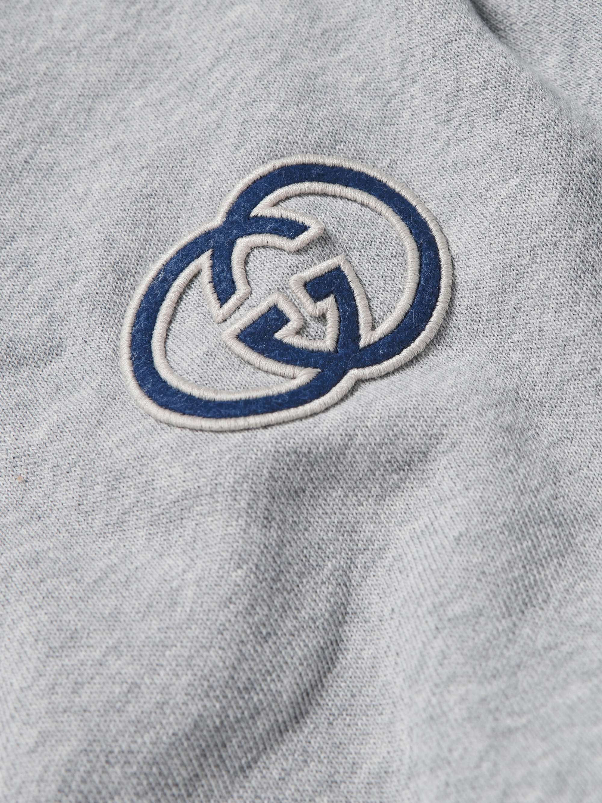 GUCCI Logo-Appliquéd Stretch-Cotton Jersey Hoodie for Men | MR PORTER