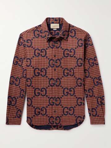 Gucci, Shirts, Gucci Monogramprint Shortsleeve Shirt