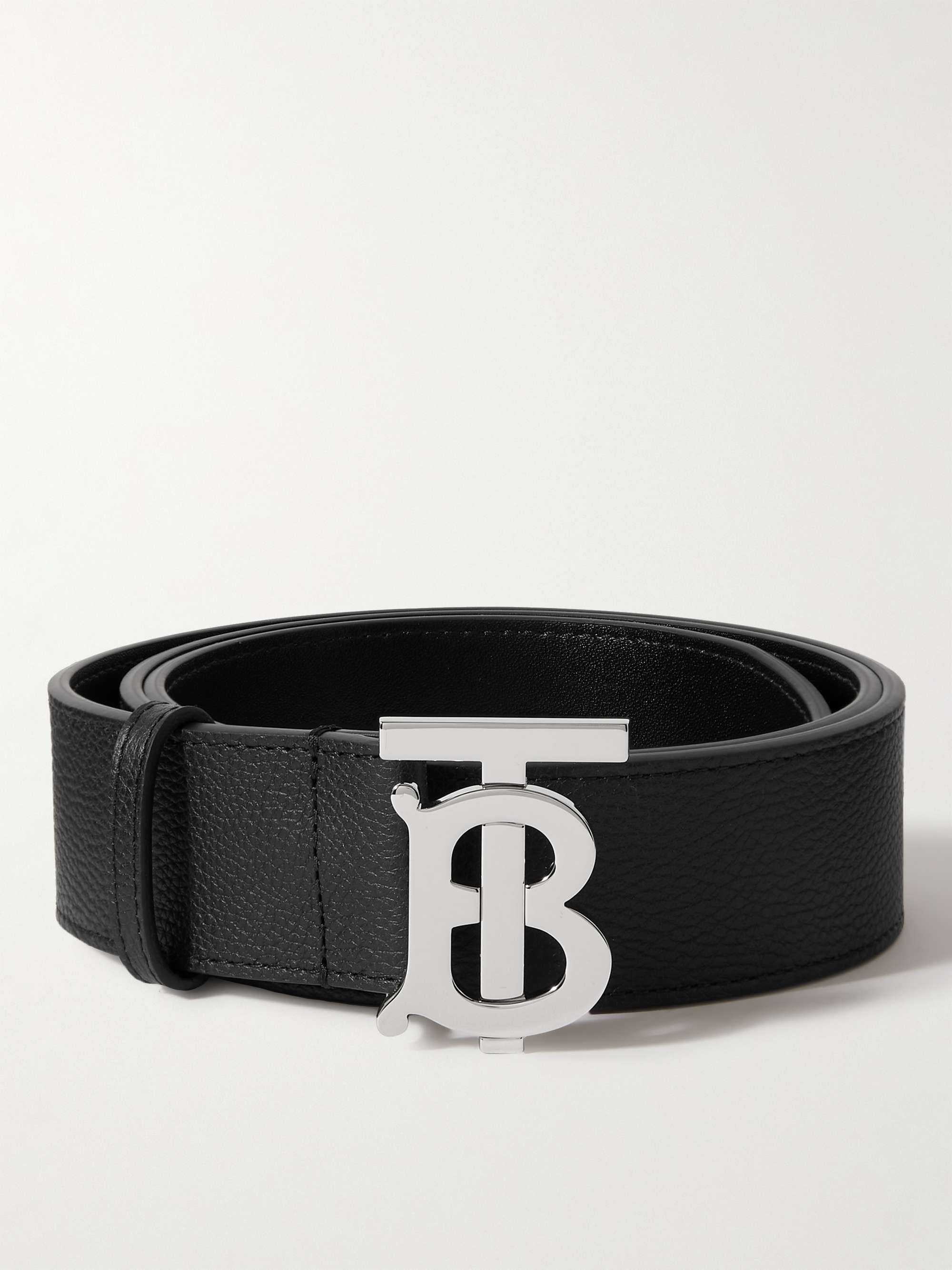 Burberry Leather B Buckle Belt , Size: 100