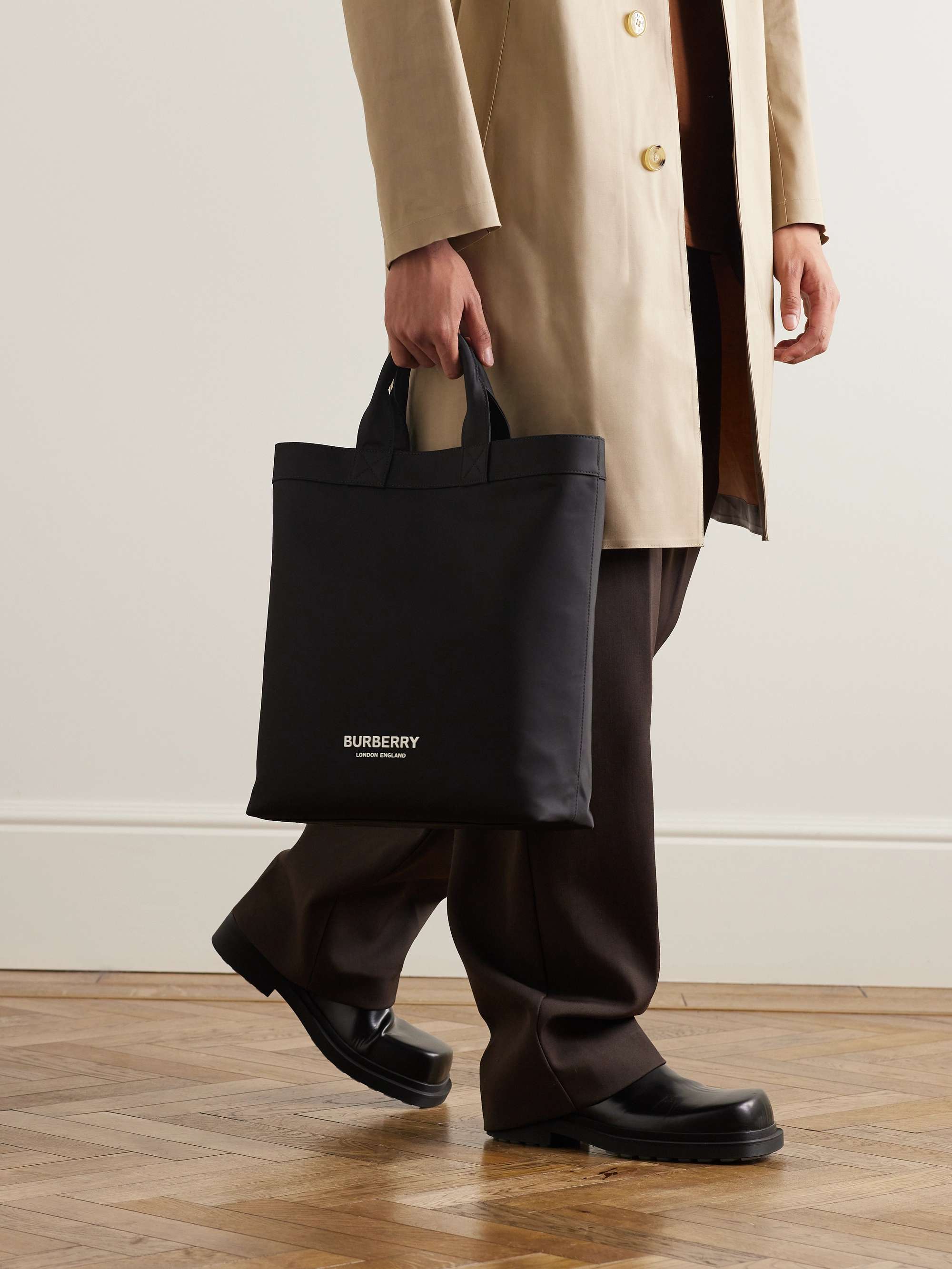 BURBERRY Logo-Embellished Nylon Tote Bag for Men | MR PORTER