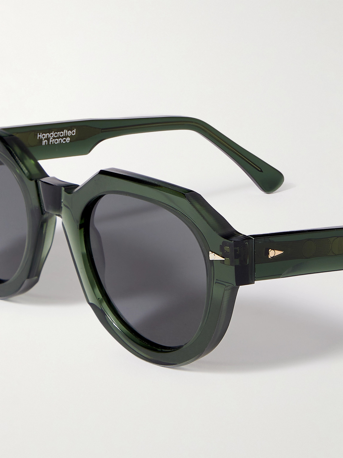 Shop Ahlem Marcadet Hexagonal-frame Acetate Sunglasses In Green