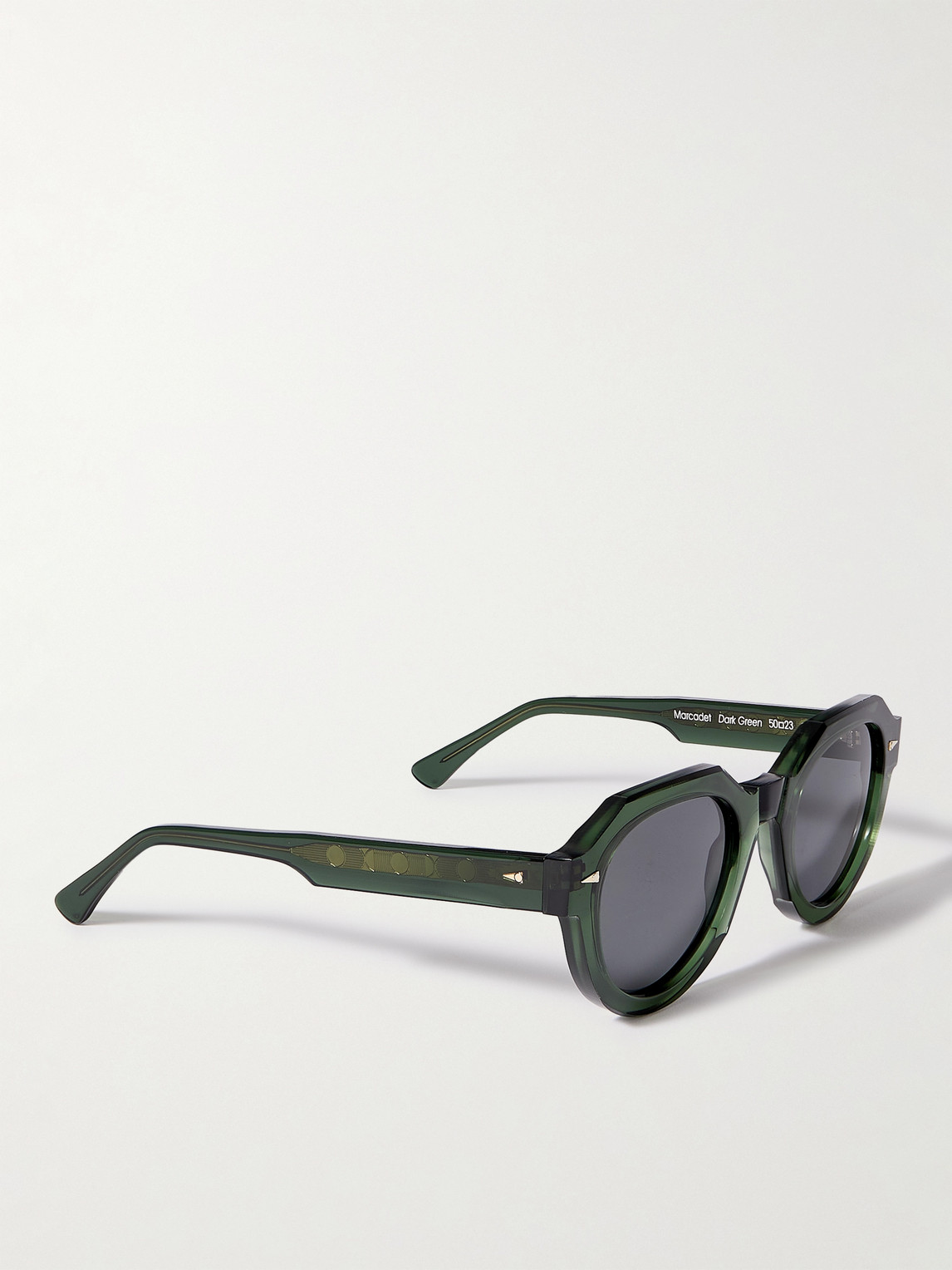 Shop Ahlem Marcadet Hexagonal-frame Acetate Sunglasses In Green