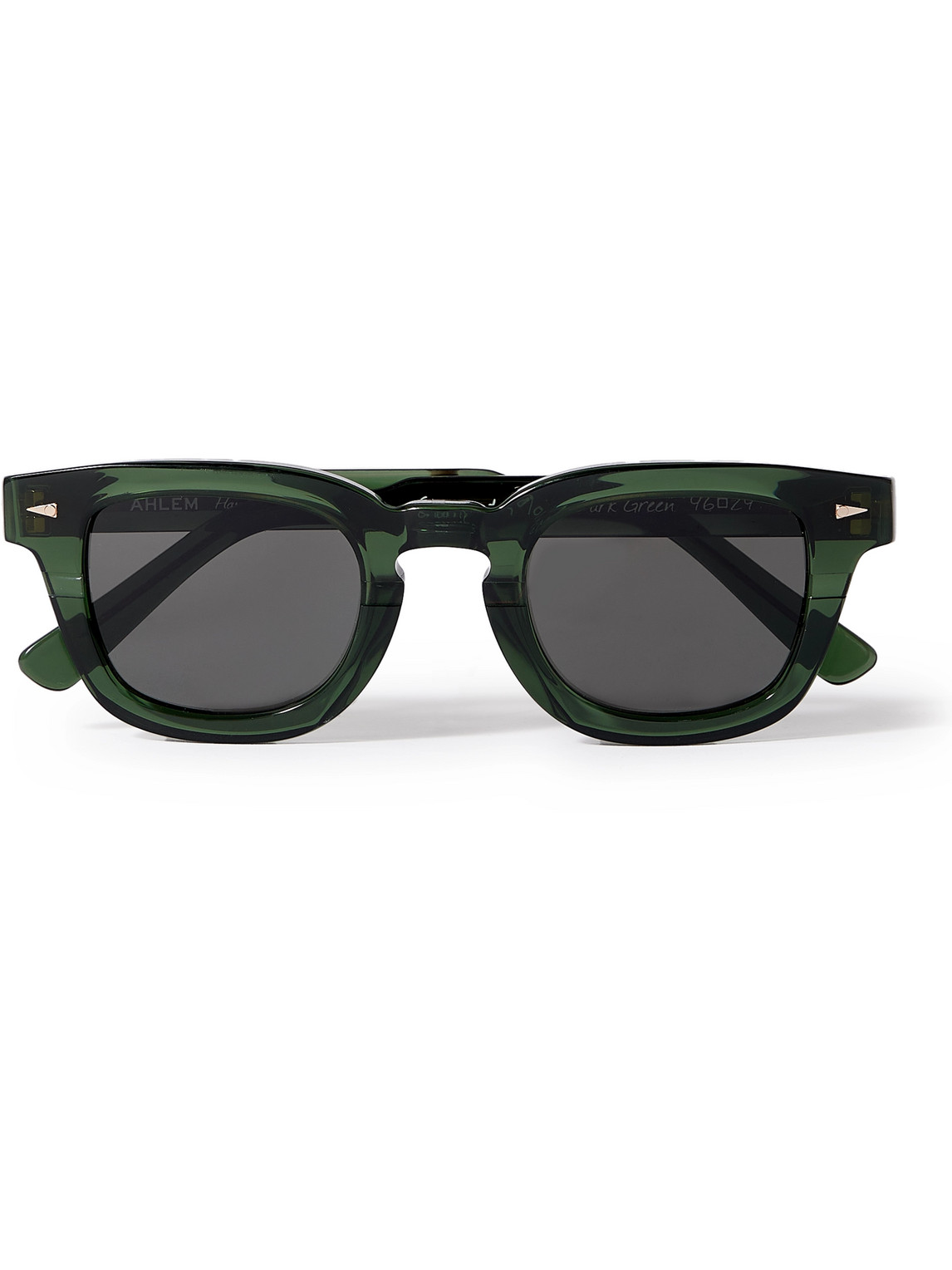 Ahlem Champ De Mars D-frame Acetate Sunglasses In Green