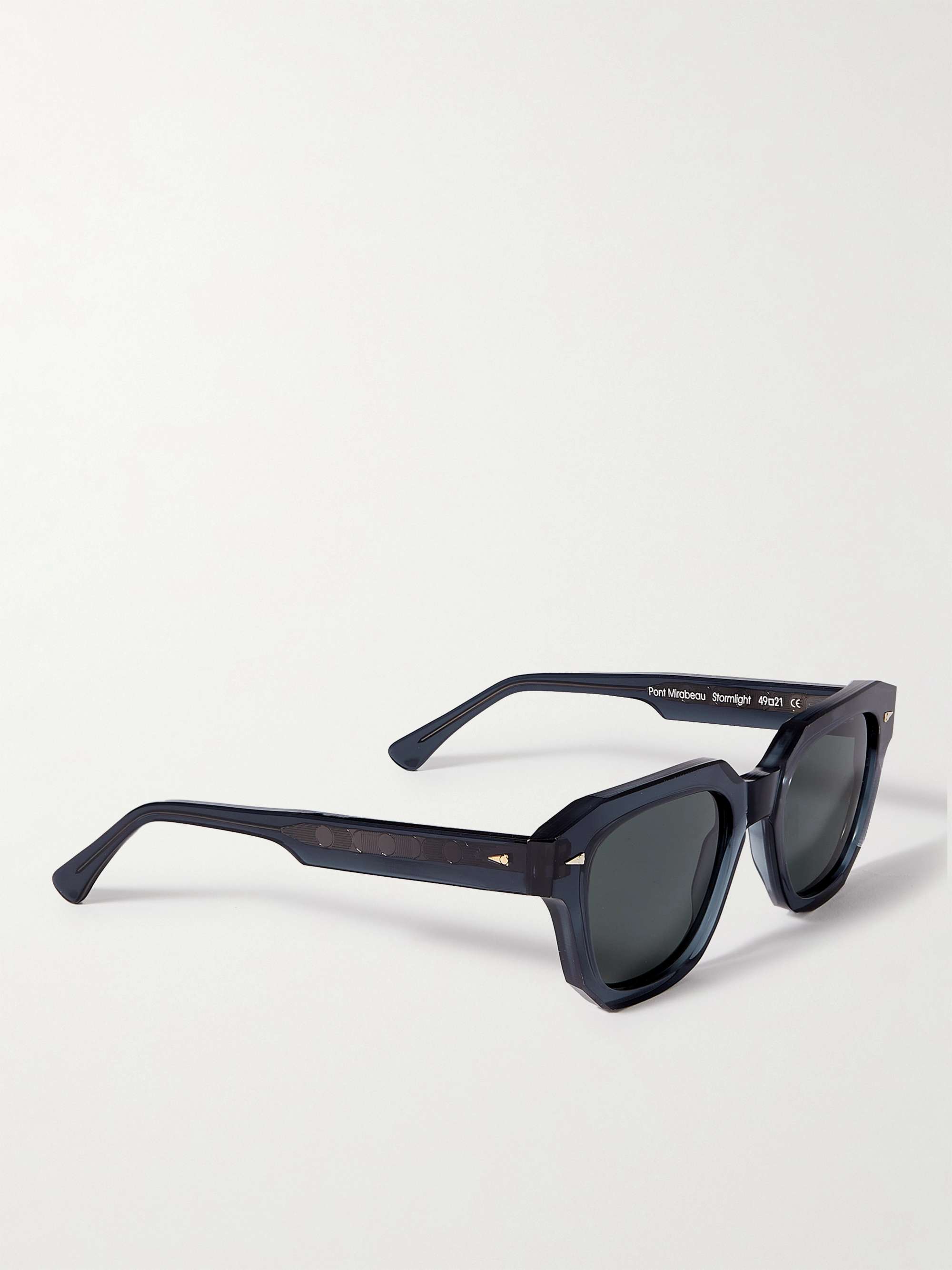 AHLEM Pont Mirabeau Hexagonal-Frame Acetate Sunglasses