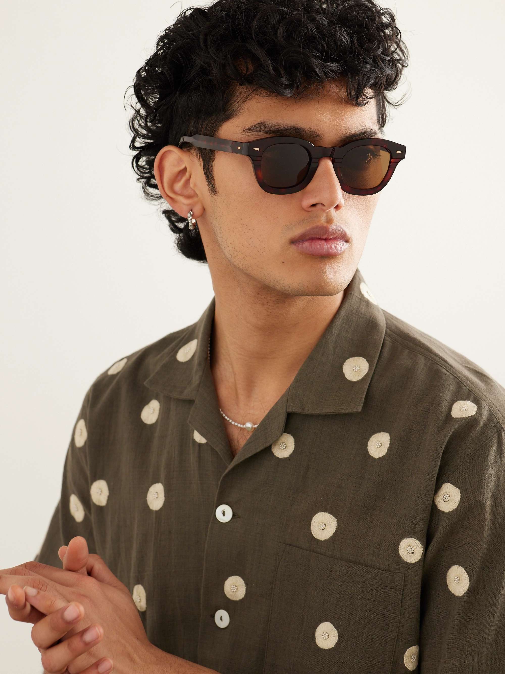 Le Marais D-Frame Tortoiseshell Acetate Sunglasses