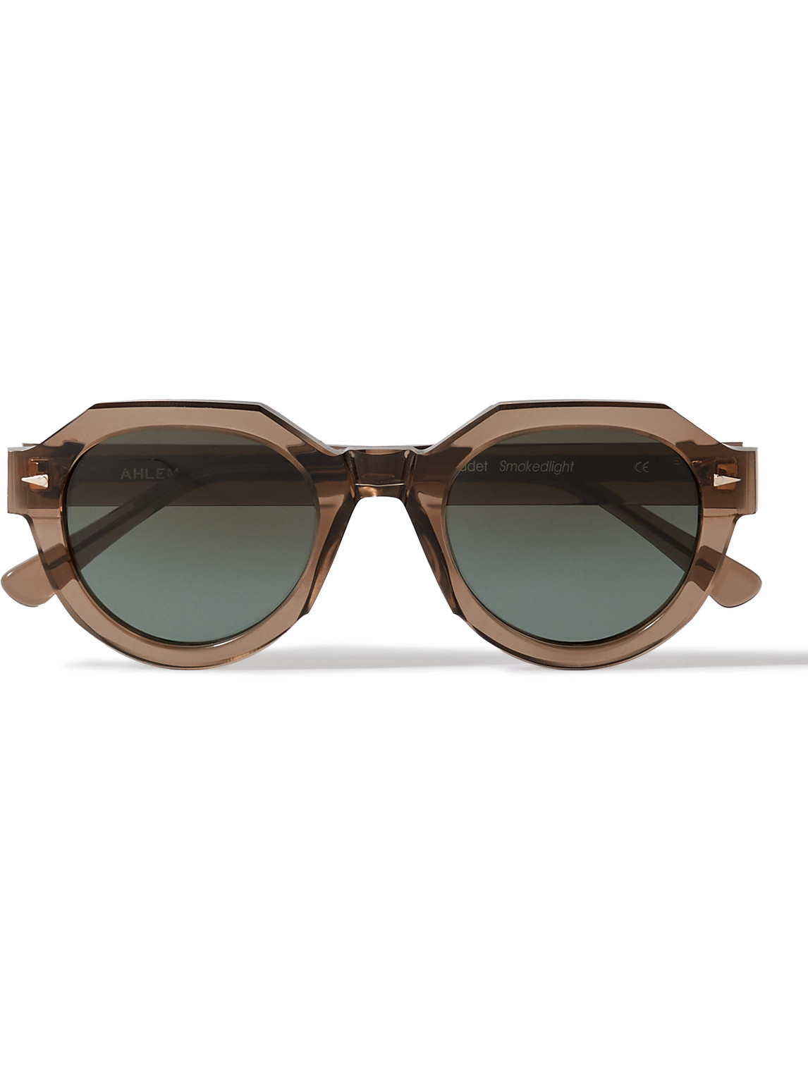 Ahlem Marcadet Hexagonal-frame Acetate Sunglasses In Brown