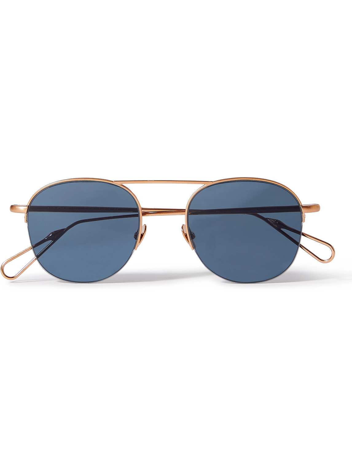 Ahlem Place Saint Sulpice Aviator-style Rose Gold-tone Sunglasses