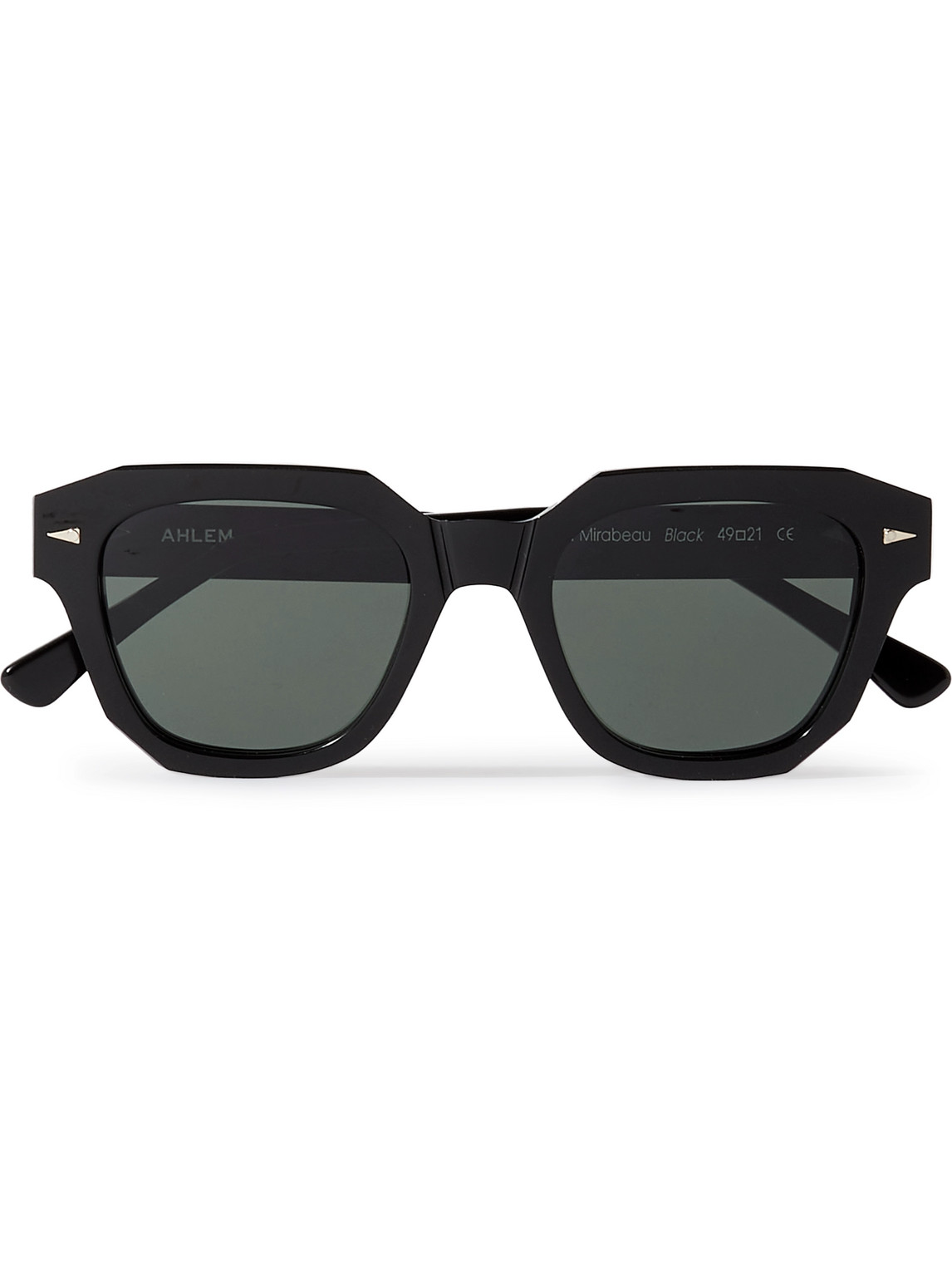 Ahlem Pont Mirabeau Square-frame Acetate Sunglasses In Black