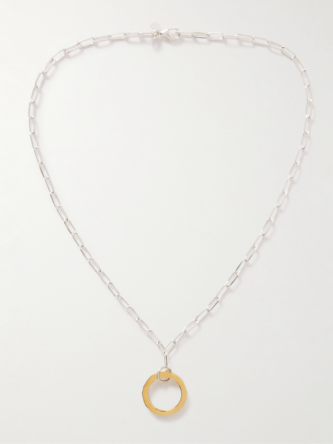 Shop Alice Made This Rae Sterling Silver And Gold-plated Pendant Necklace