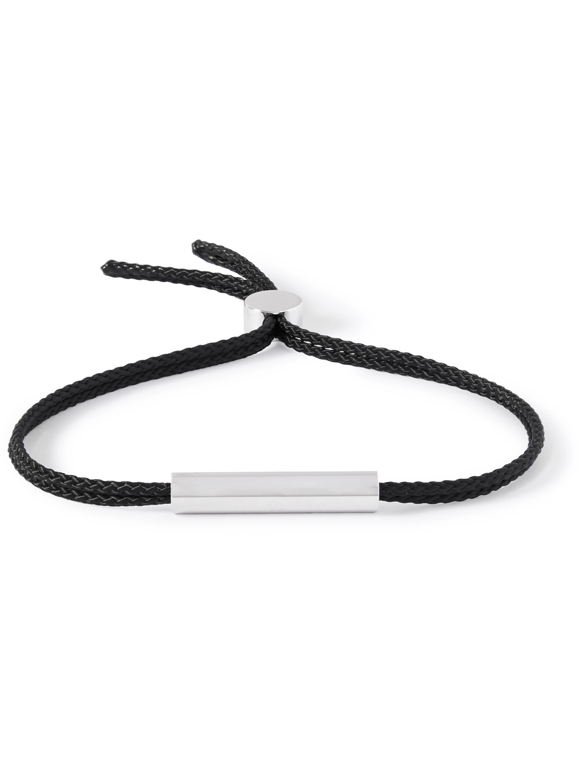 Alice Made This Charlie Rhodium-plated And Cord Bracelet In Black