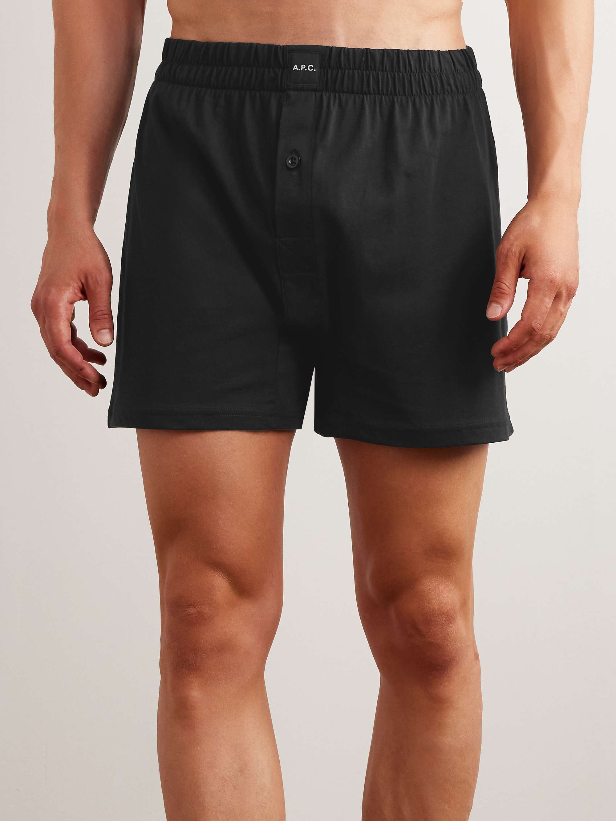 A.P.C. Cotton-Jersey Boxer Shorts for Men