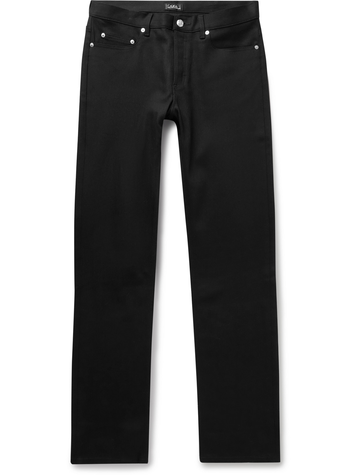 Shop Apc New Standard Straight-leg Jeans In Black