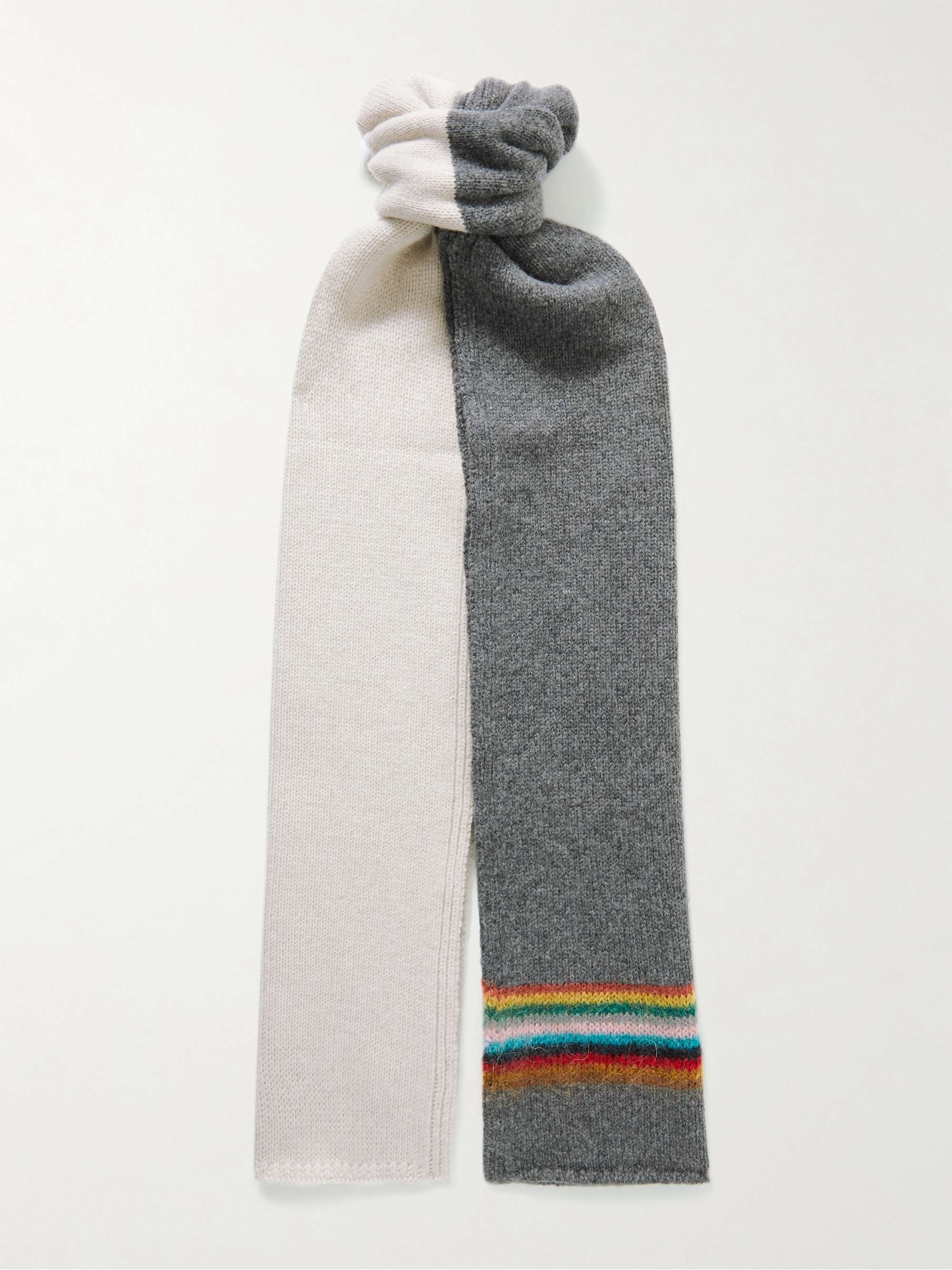 paul smith striped wool scarf
