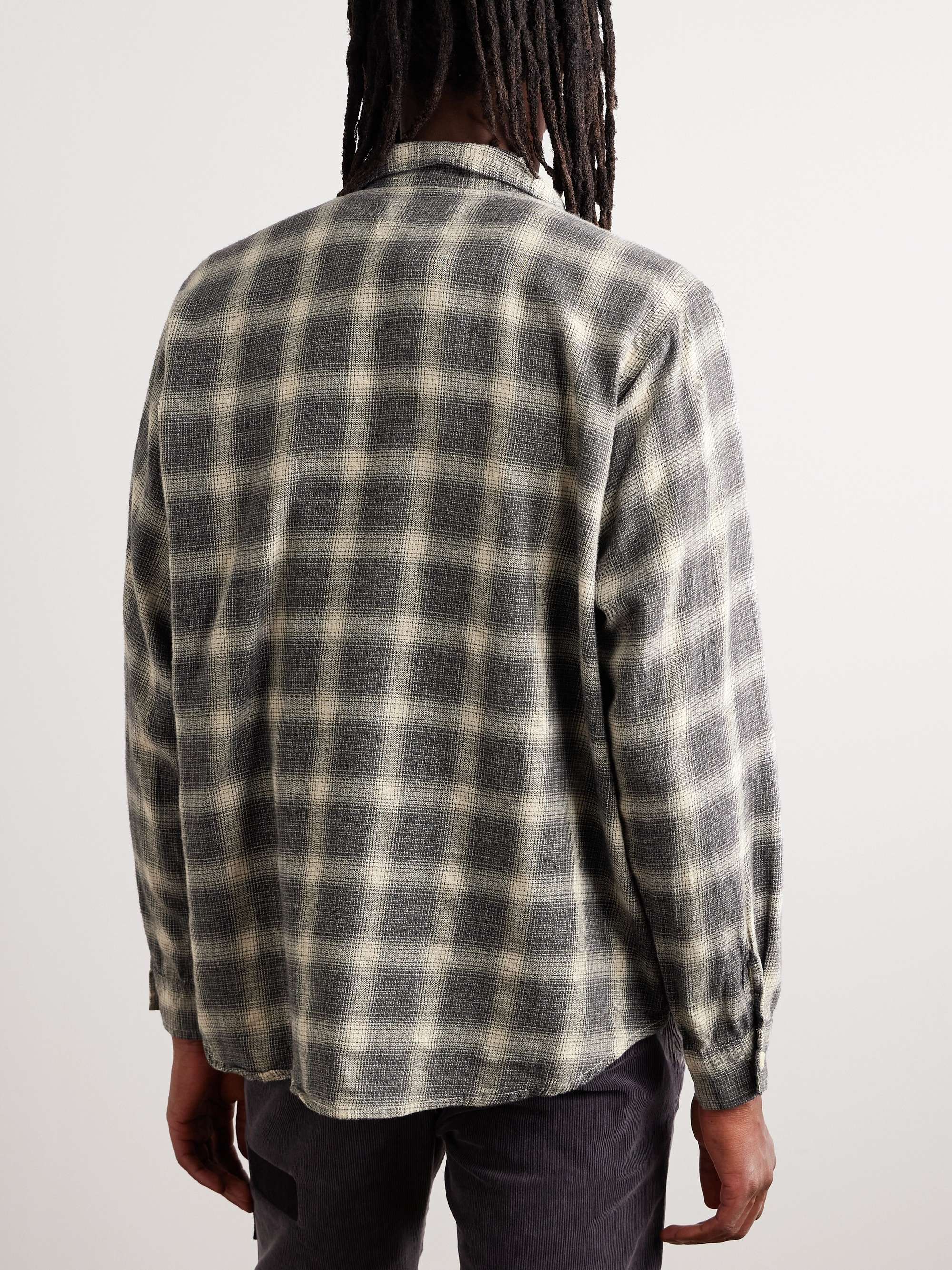 REMI RELIEF Checked Cotton-Flannel Shirt