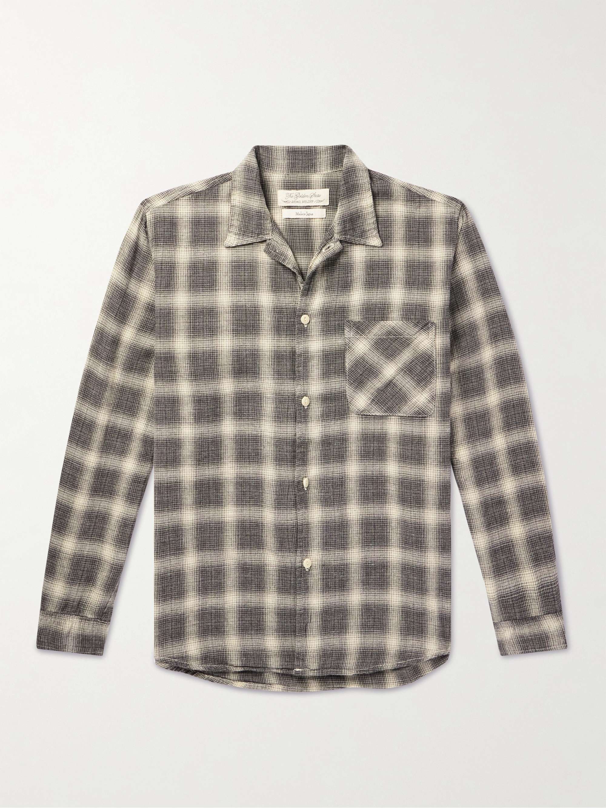 REMI RELIEF Checked Cotton-Flannel Shirt