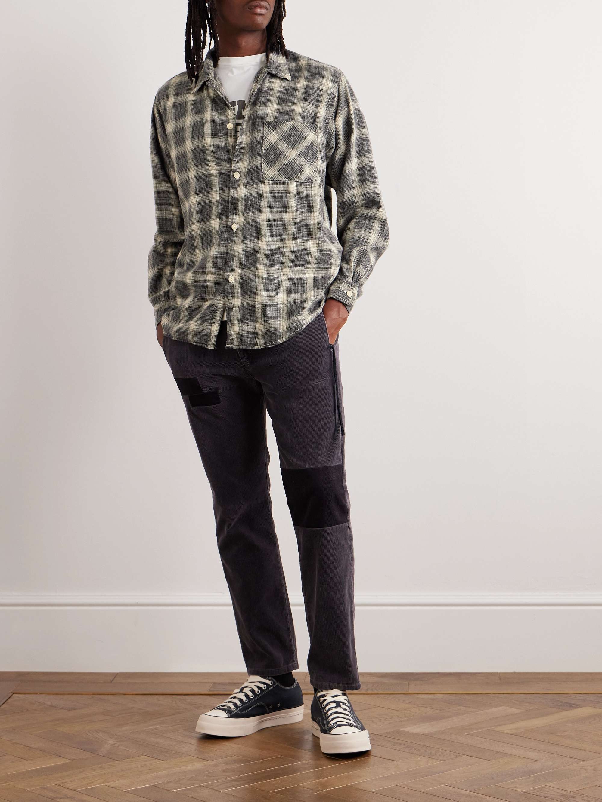 REMI RELIEF Checked Cotton-Flannel Shirt