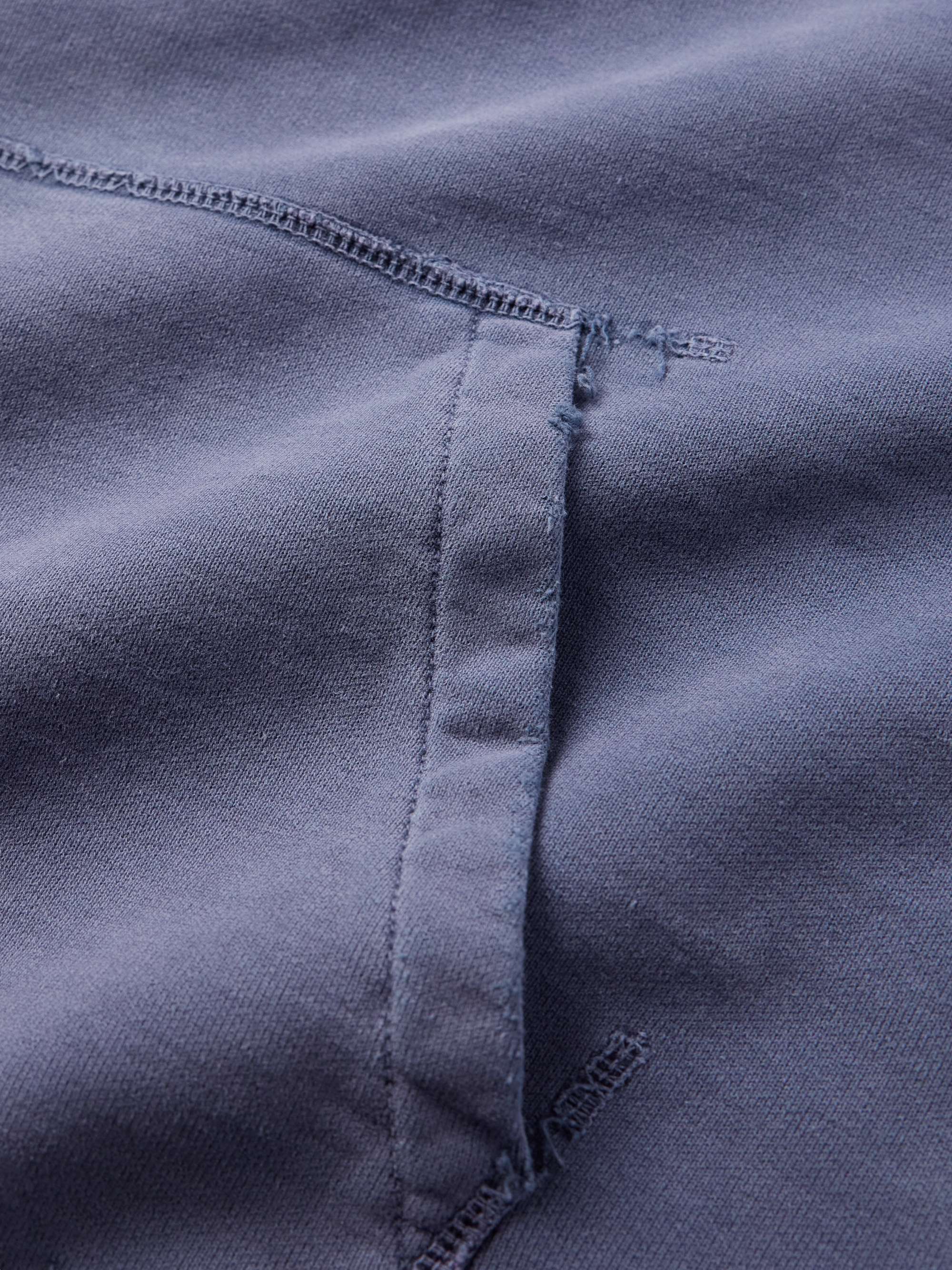 REMI RELIEF Distressed Cotton-Jersey Hoodie