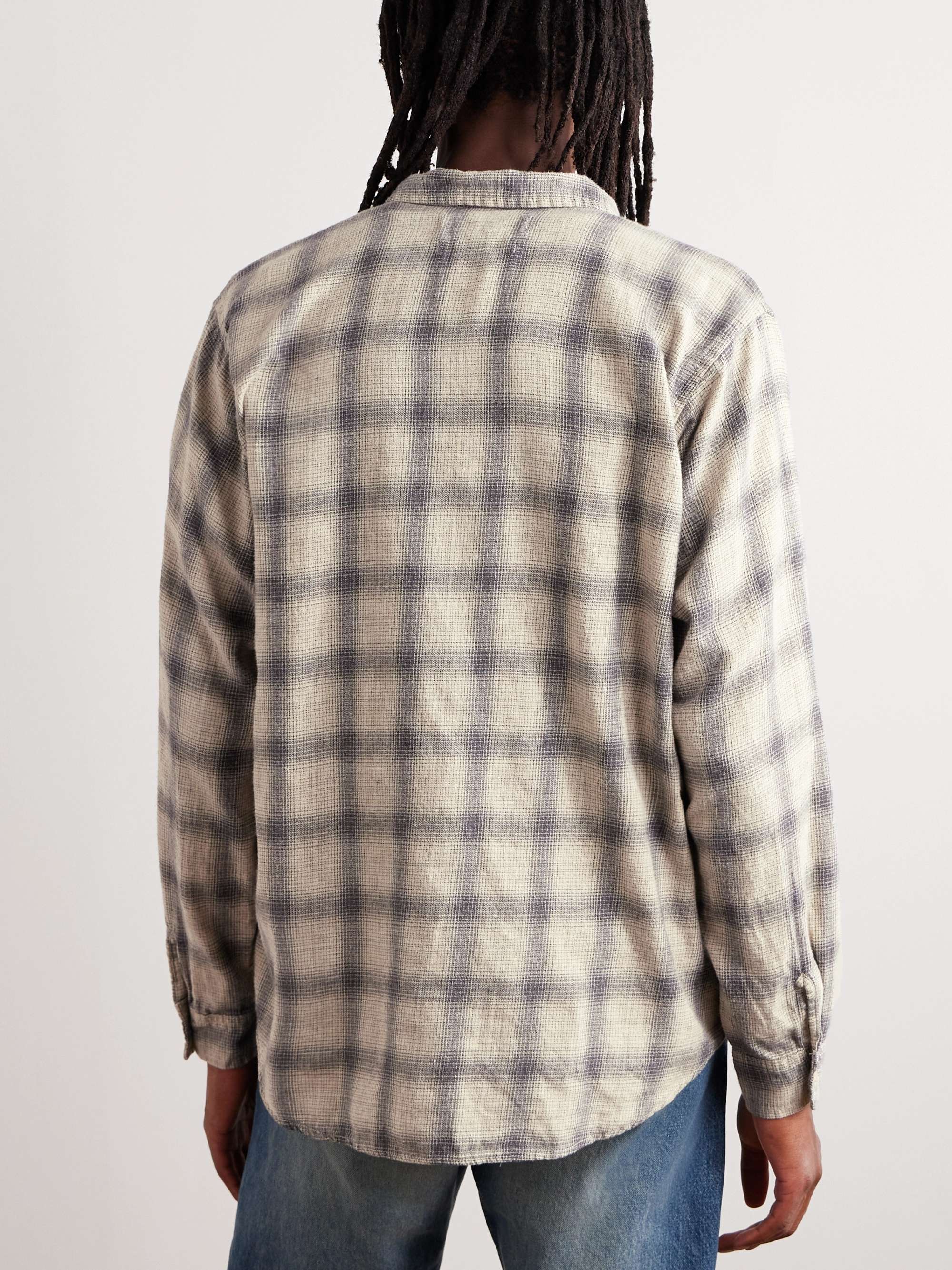 REMI RELIEF Checked Cotton-Flannel Shirt