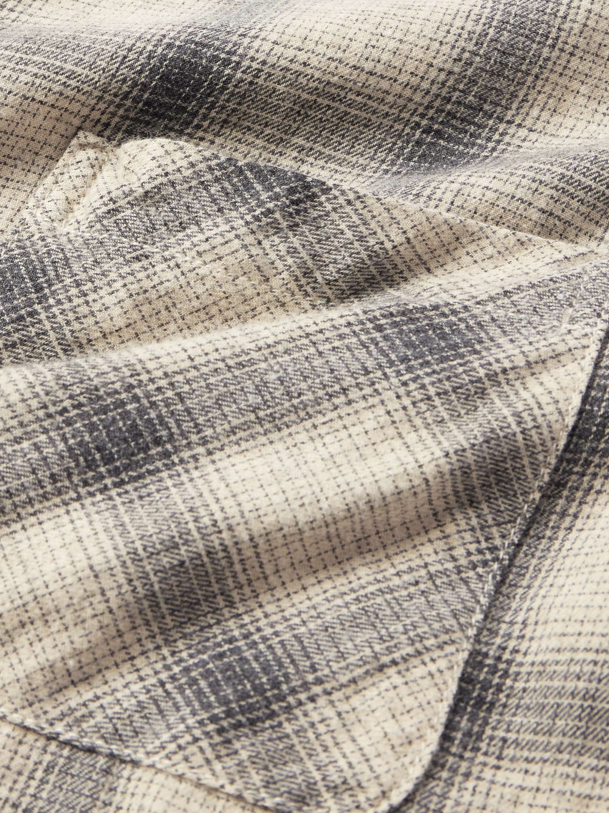 REMI RELIEF Checked Cotton-Flannel Shirt