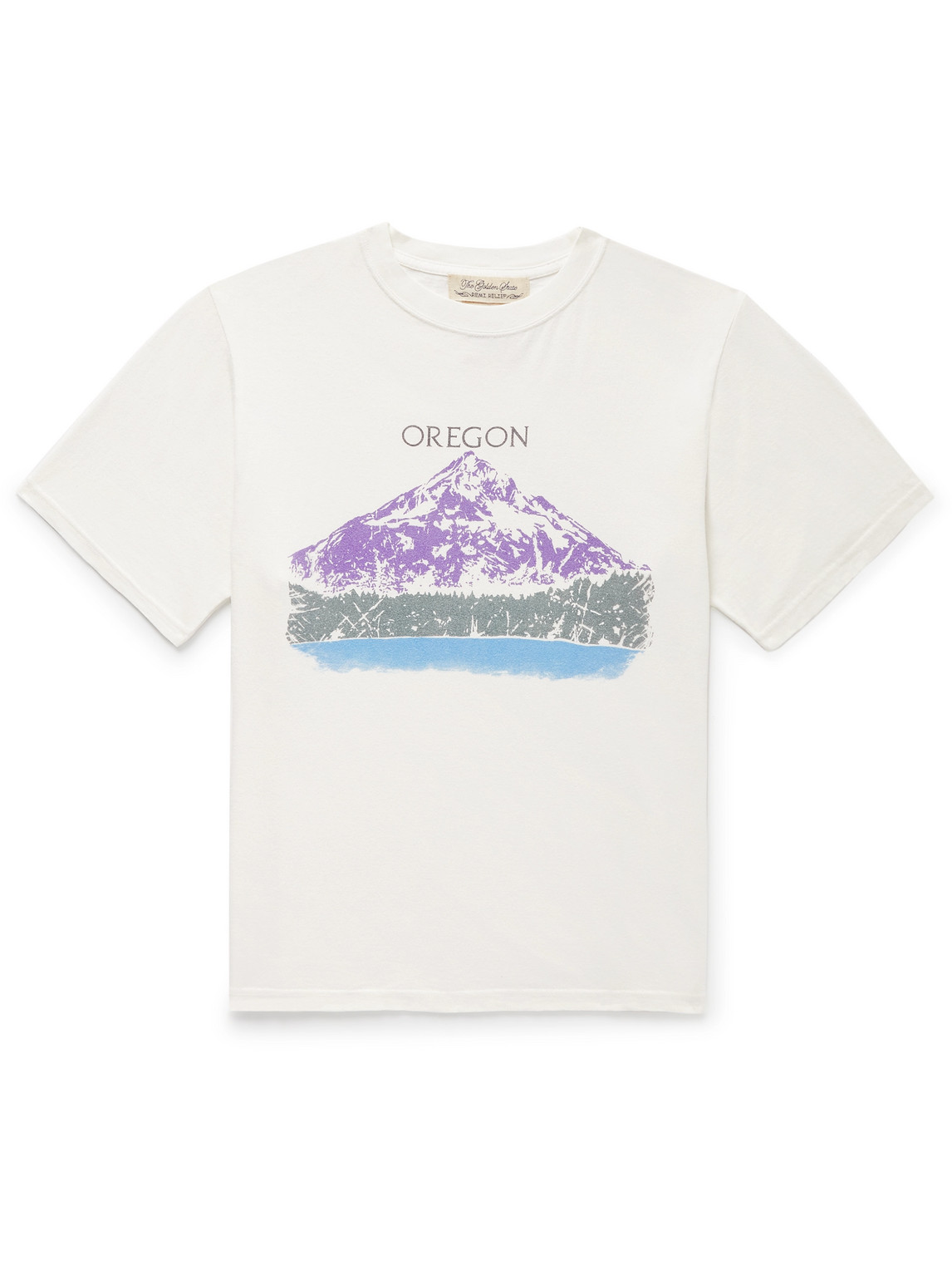 Remi Relief Printed Cotton-jersey T-shirt In Neutrals | ModeSens