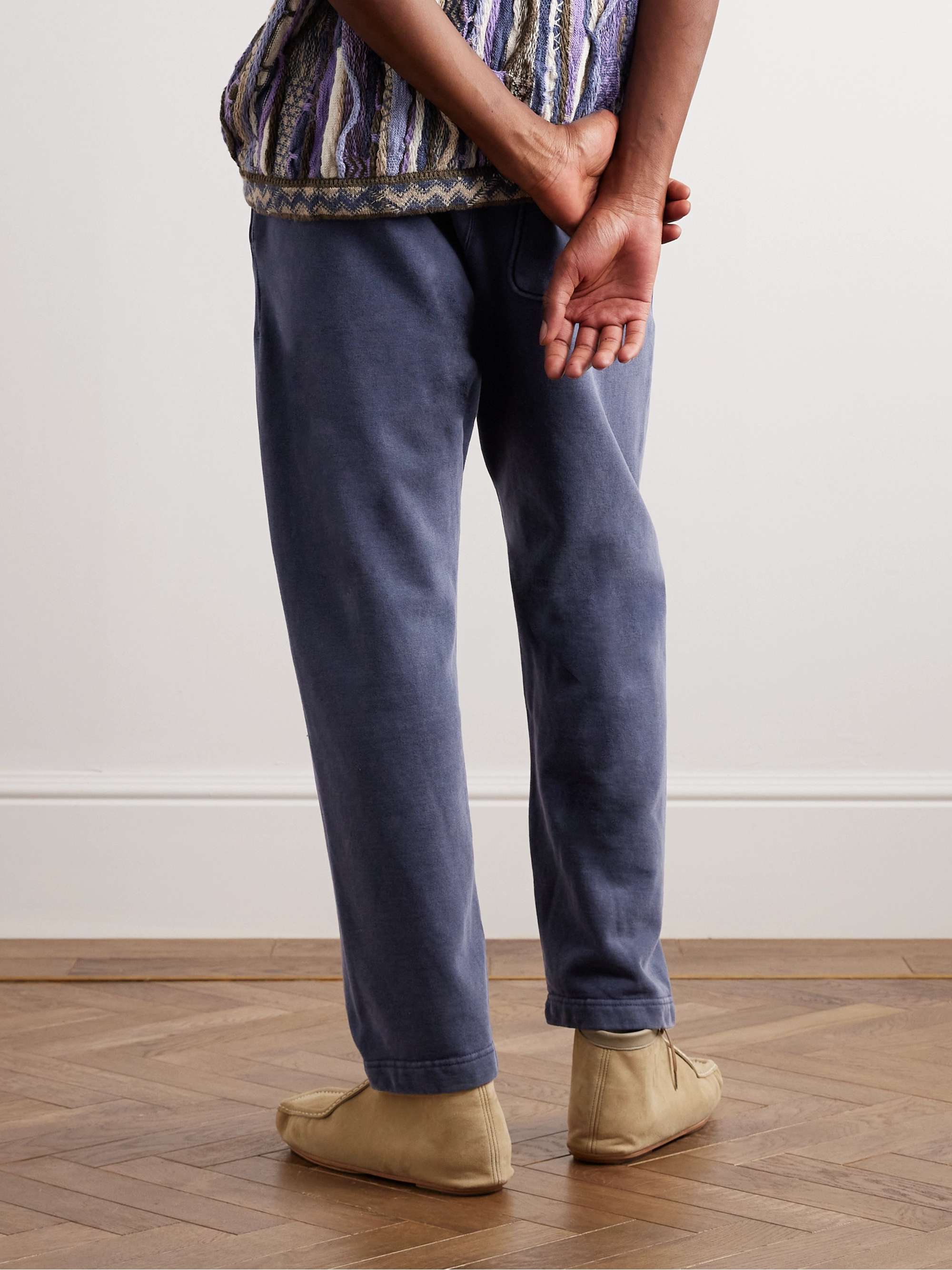 REMI RELIEF Straight-Leg Cotton-Jersey Sweatpants
