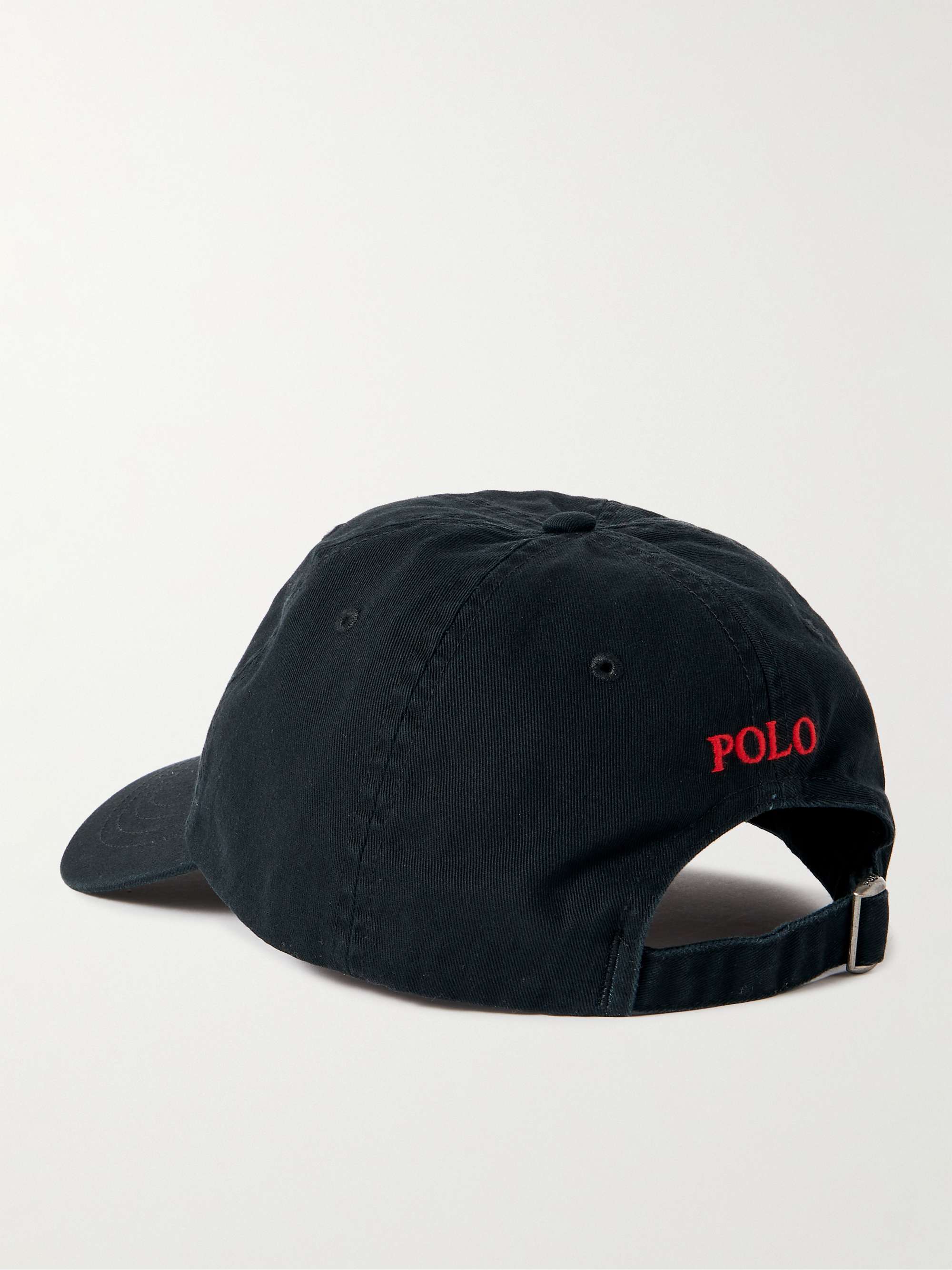 POLO RALPH LAUREN Logo-Embroidered Cotton-Twill Baseball Cap