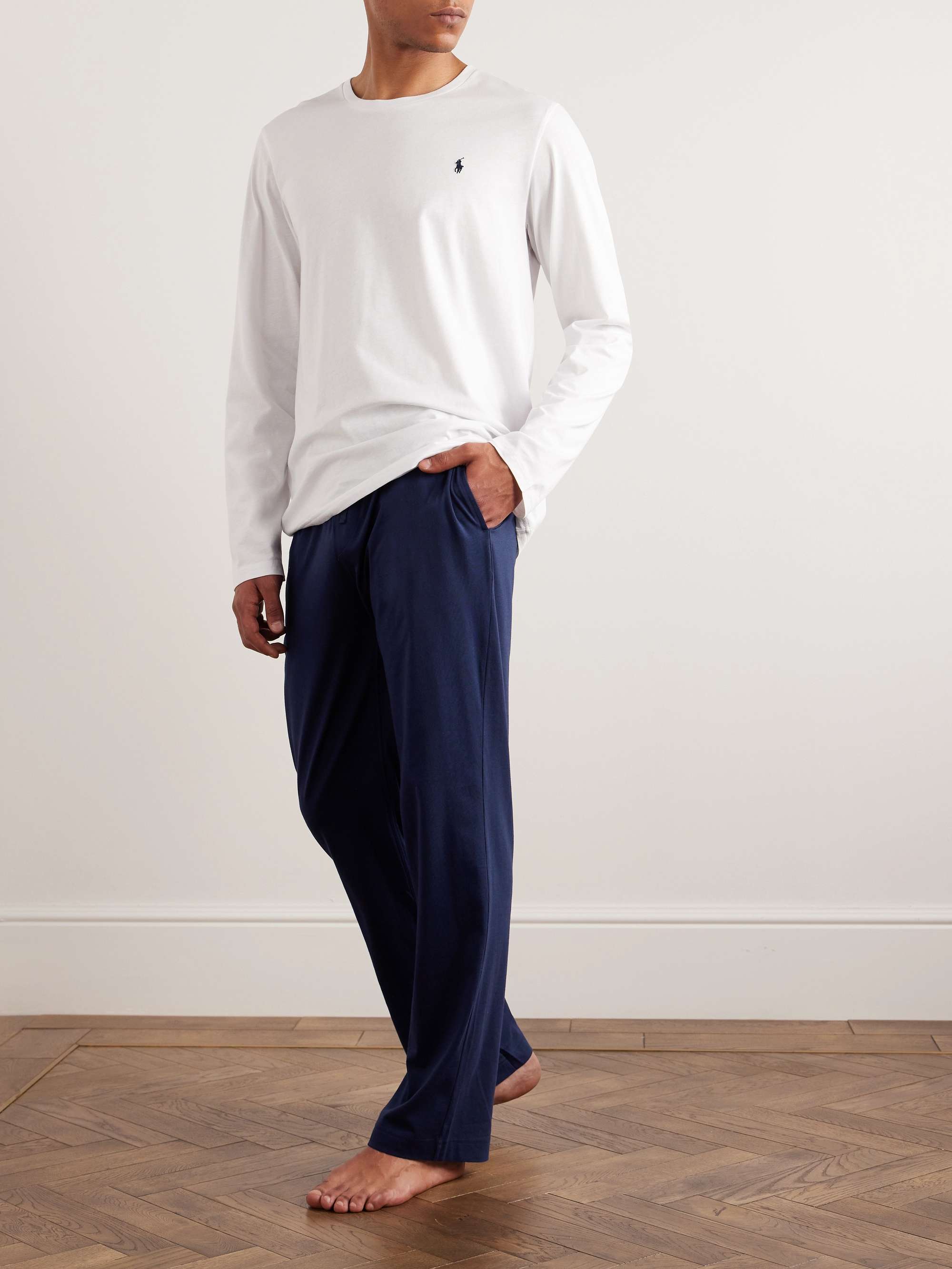 POLO RALPH LAUREN Straight-Leg Cotton-Jersey Pyjama Trousers for Men ...