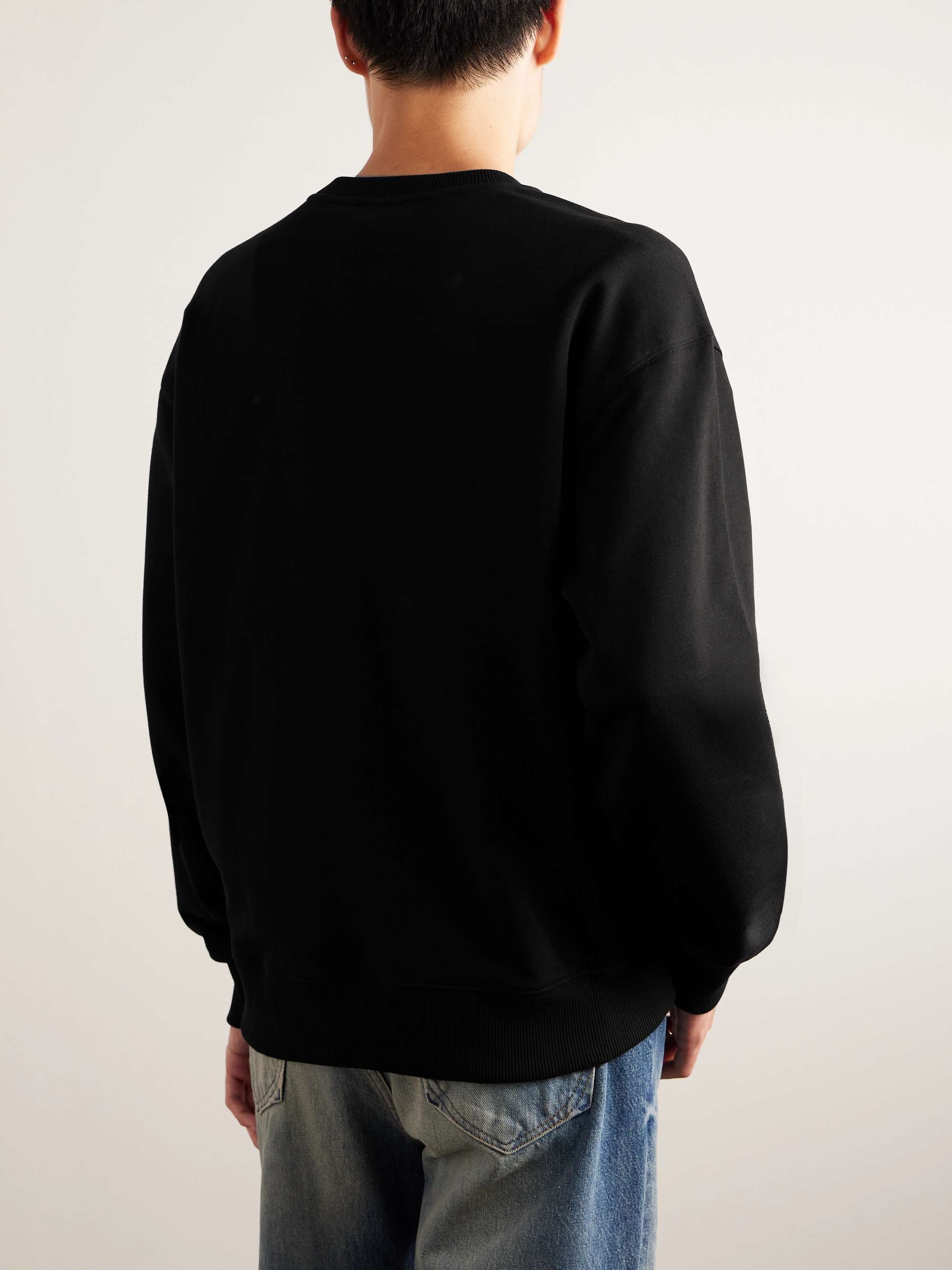 KENZO Logo-Embroidered Cotton-Jersey Sweatshirt
